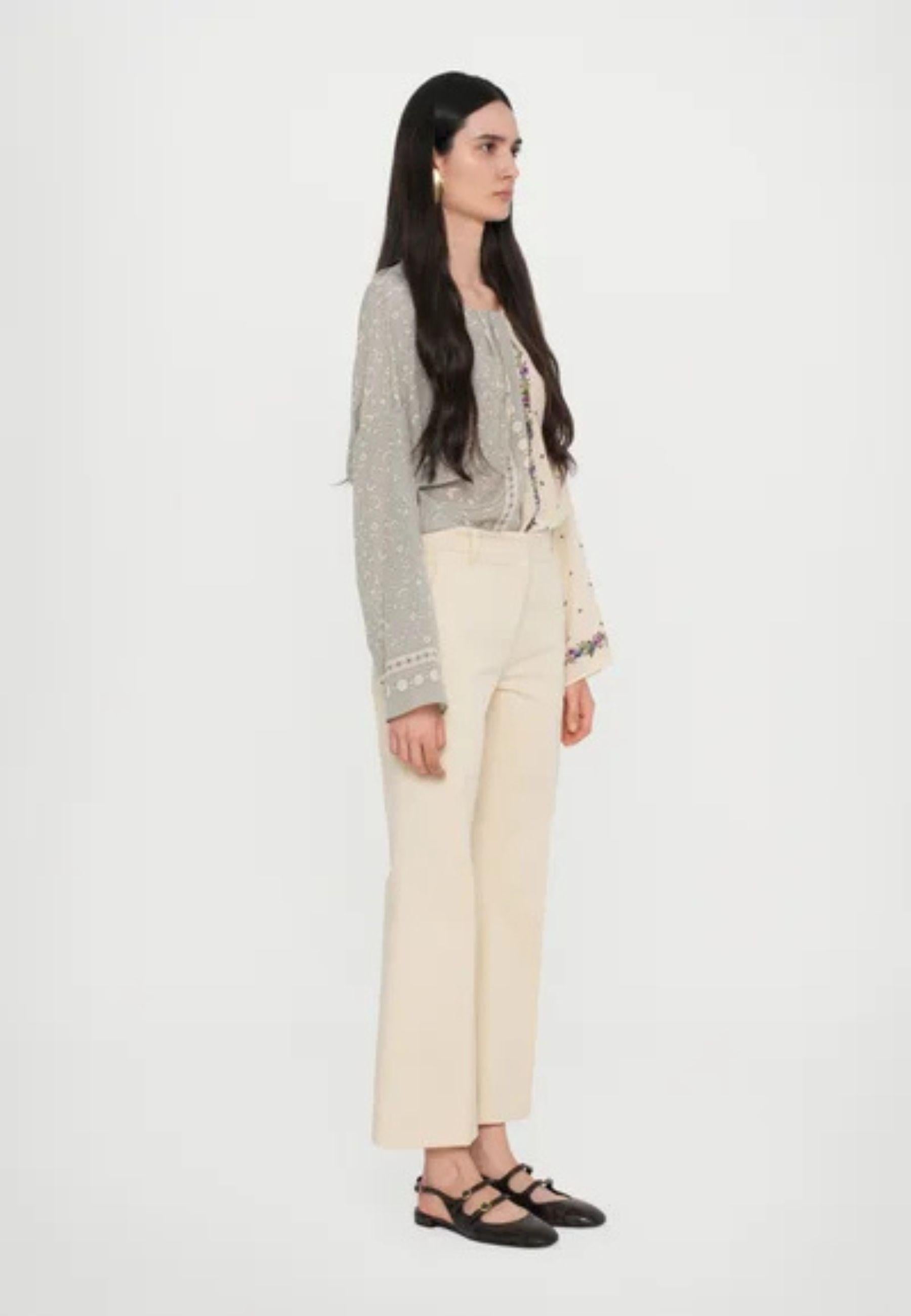 Weekend Max Mara - Pantalone dritto svasato in cotone 