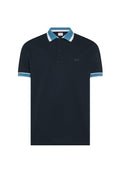 SUN68 Polohemd aus Stretch-Baumwolle mit kontrastierenden Profilen