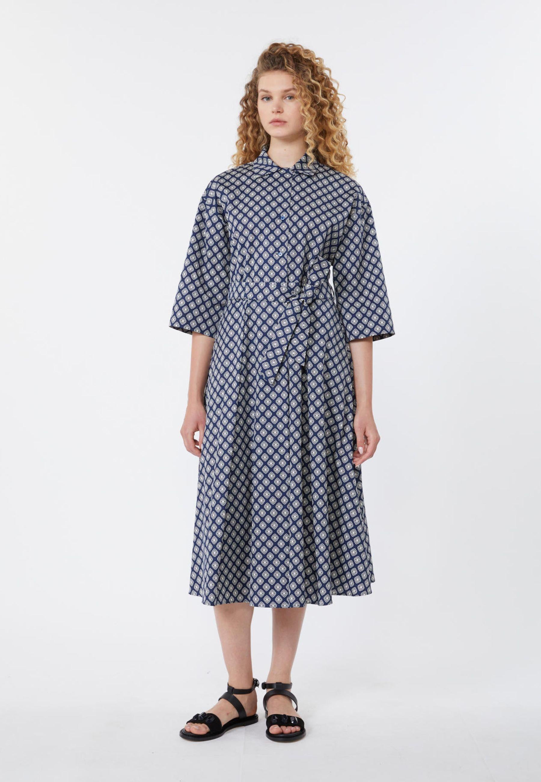 Weekend Max Mara - Abito chemisier in popeline di cotone stampato 