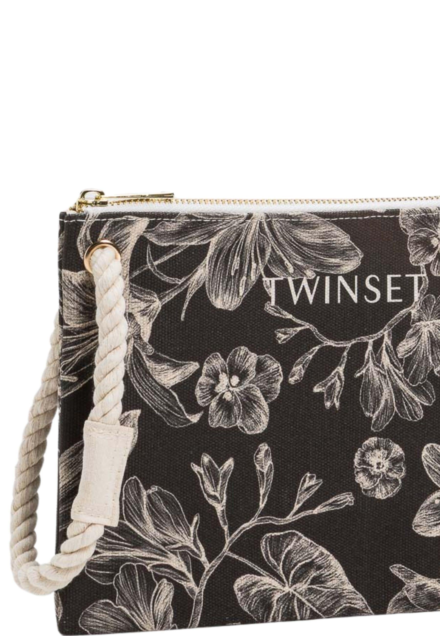 Twinset U&B - Pochette stampa floreale 