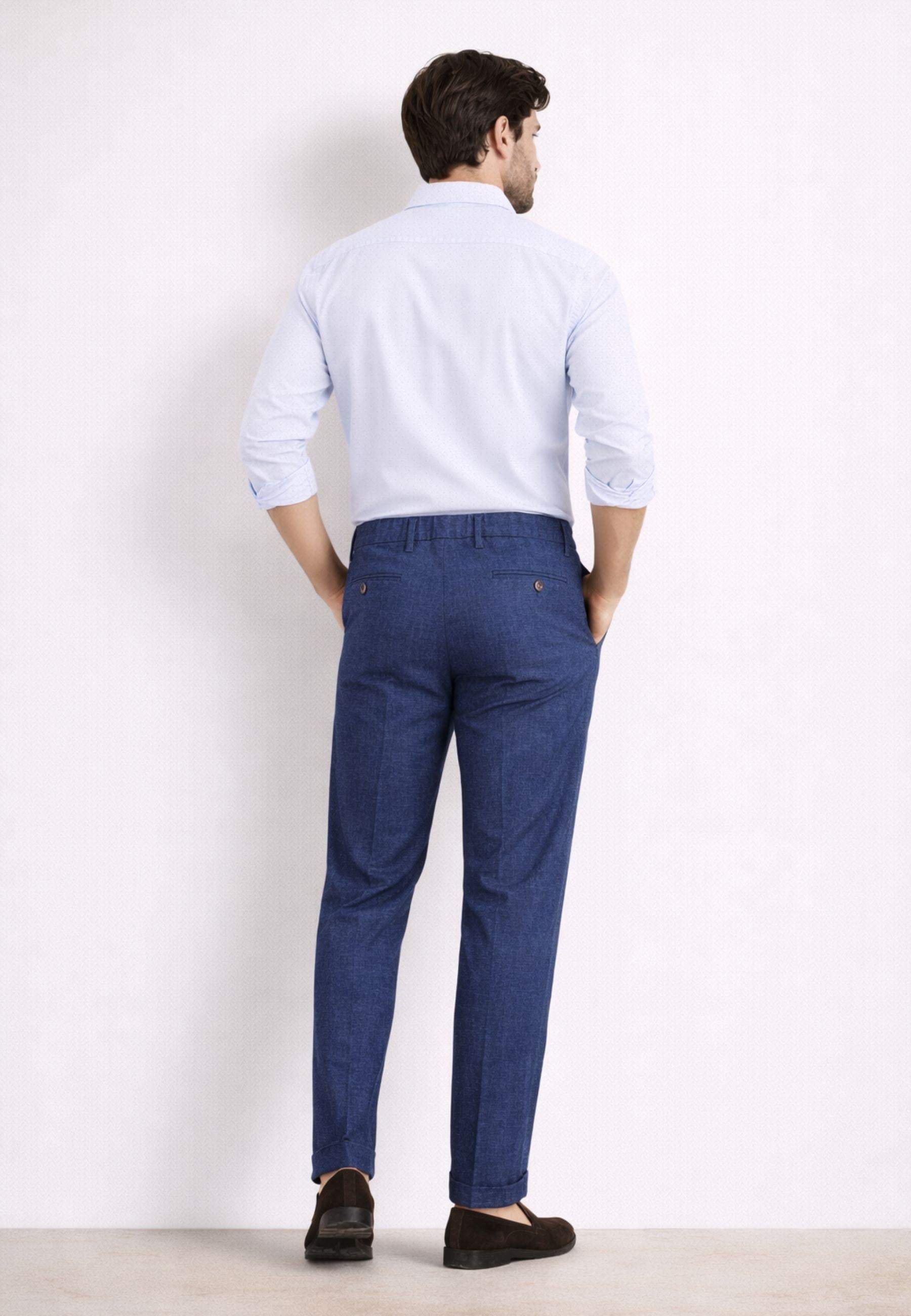 Pantaloni Sartoriali Briglia in Puro Lino 