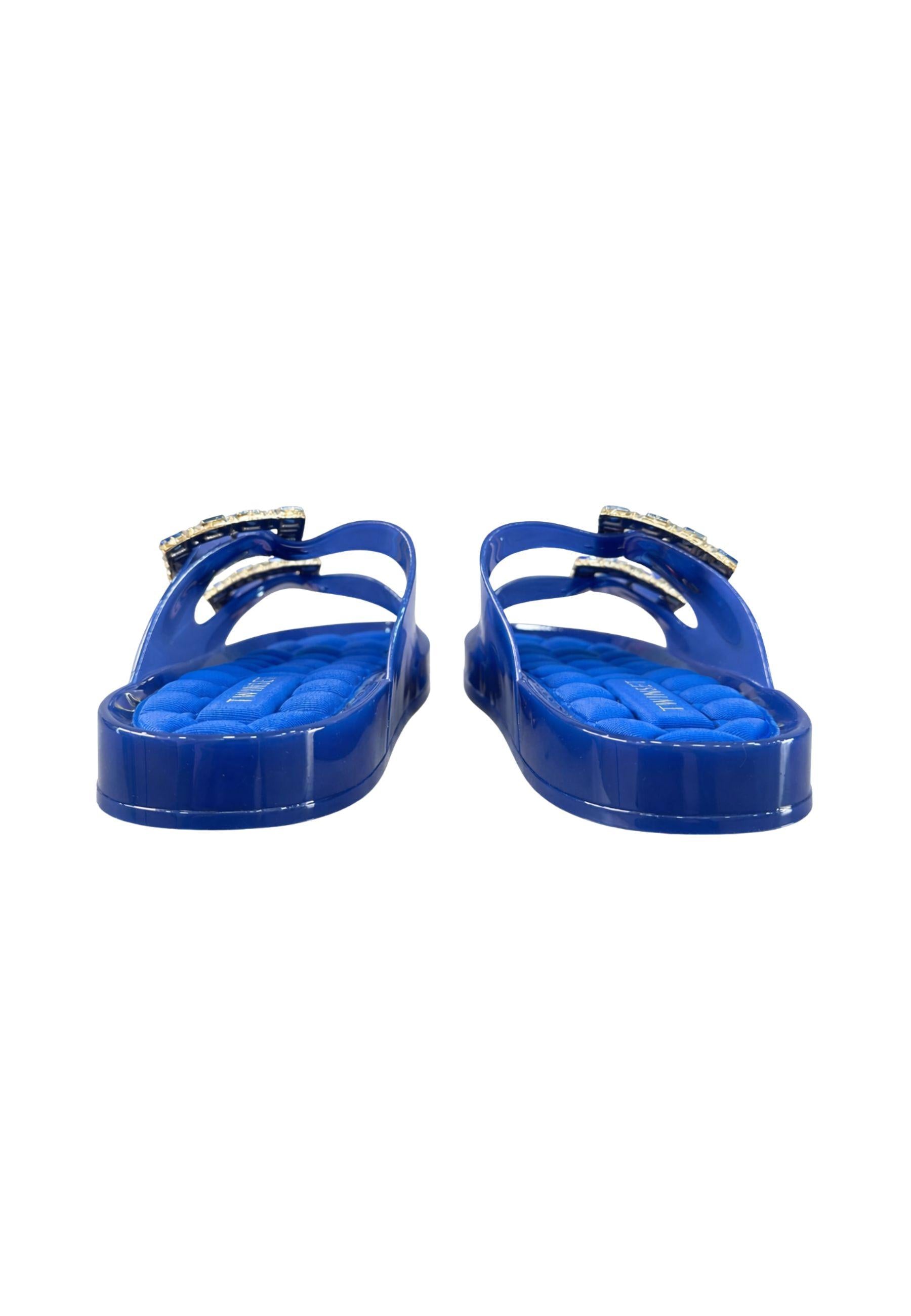 Sandali flat con maxi fibbie gioiello 