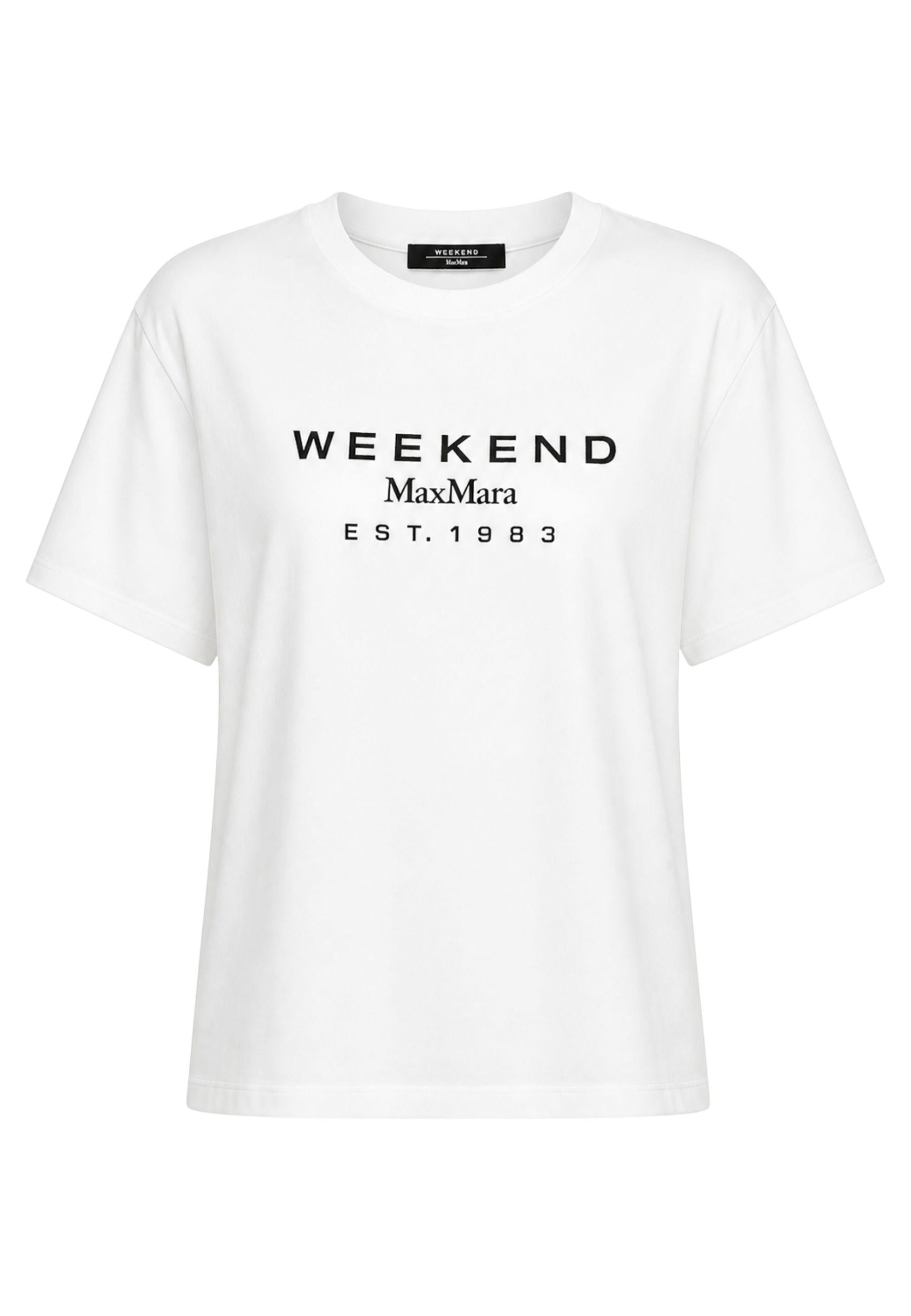 T-shirt Max Mara Weekend donna in cotone boxy con logo 