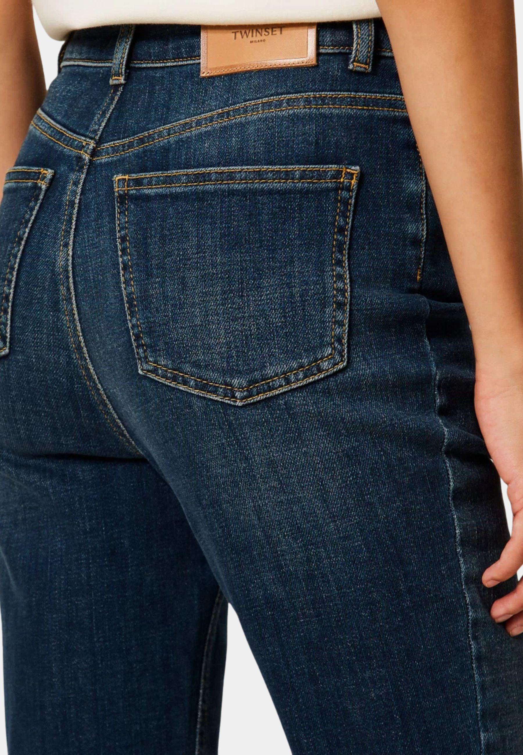 Jeans cropped cinque tasche 