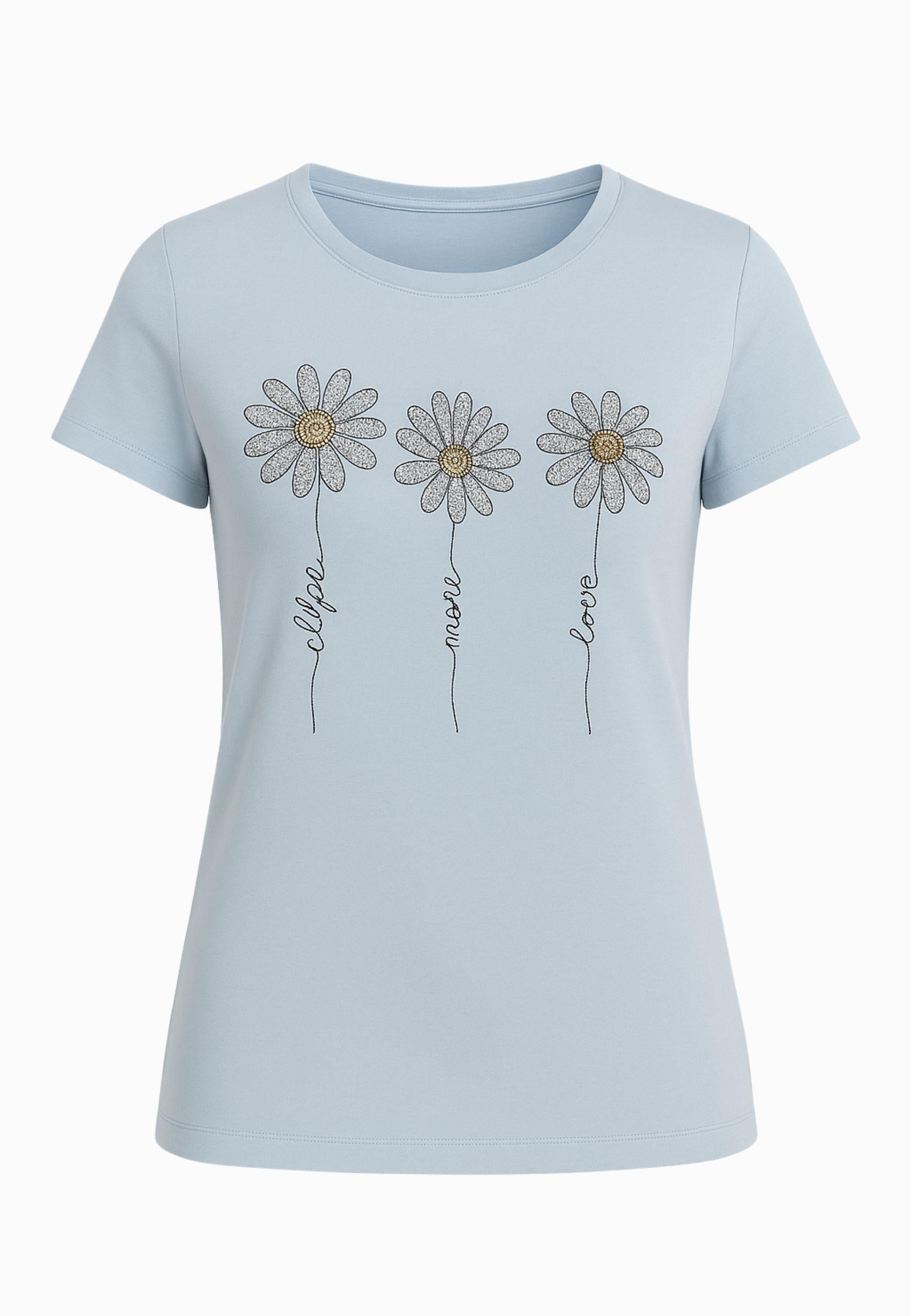 T-shirt con brillantini 