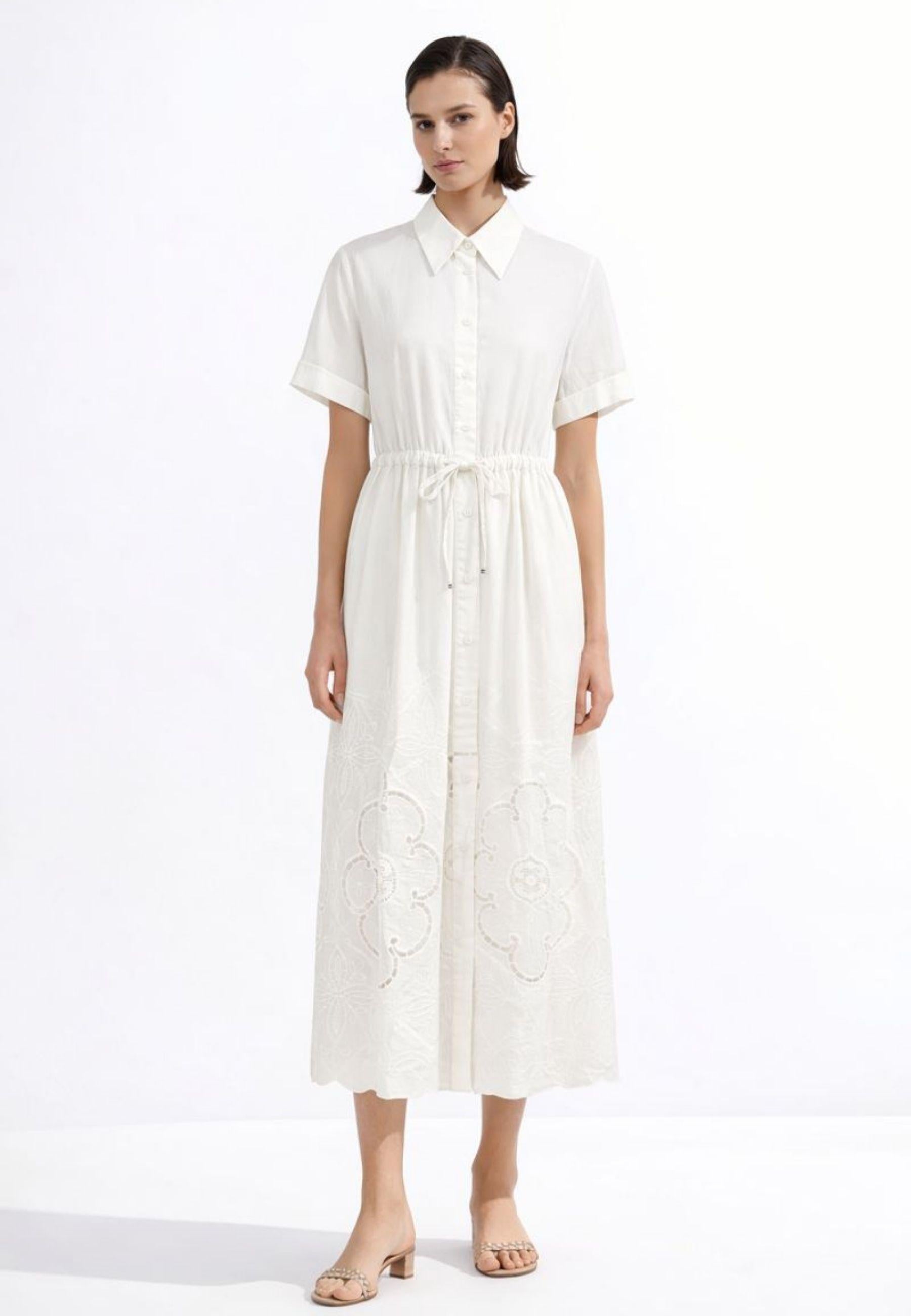 Abito Imperial in cotone con ricami 