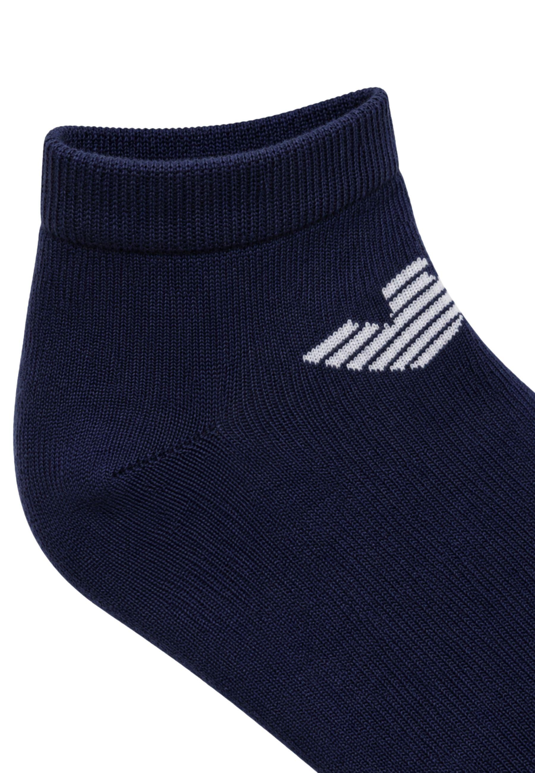 Calzini Pack 3 Paia in Cotone Stretch con Logo Jacquard - Made in Italy 