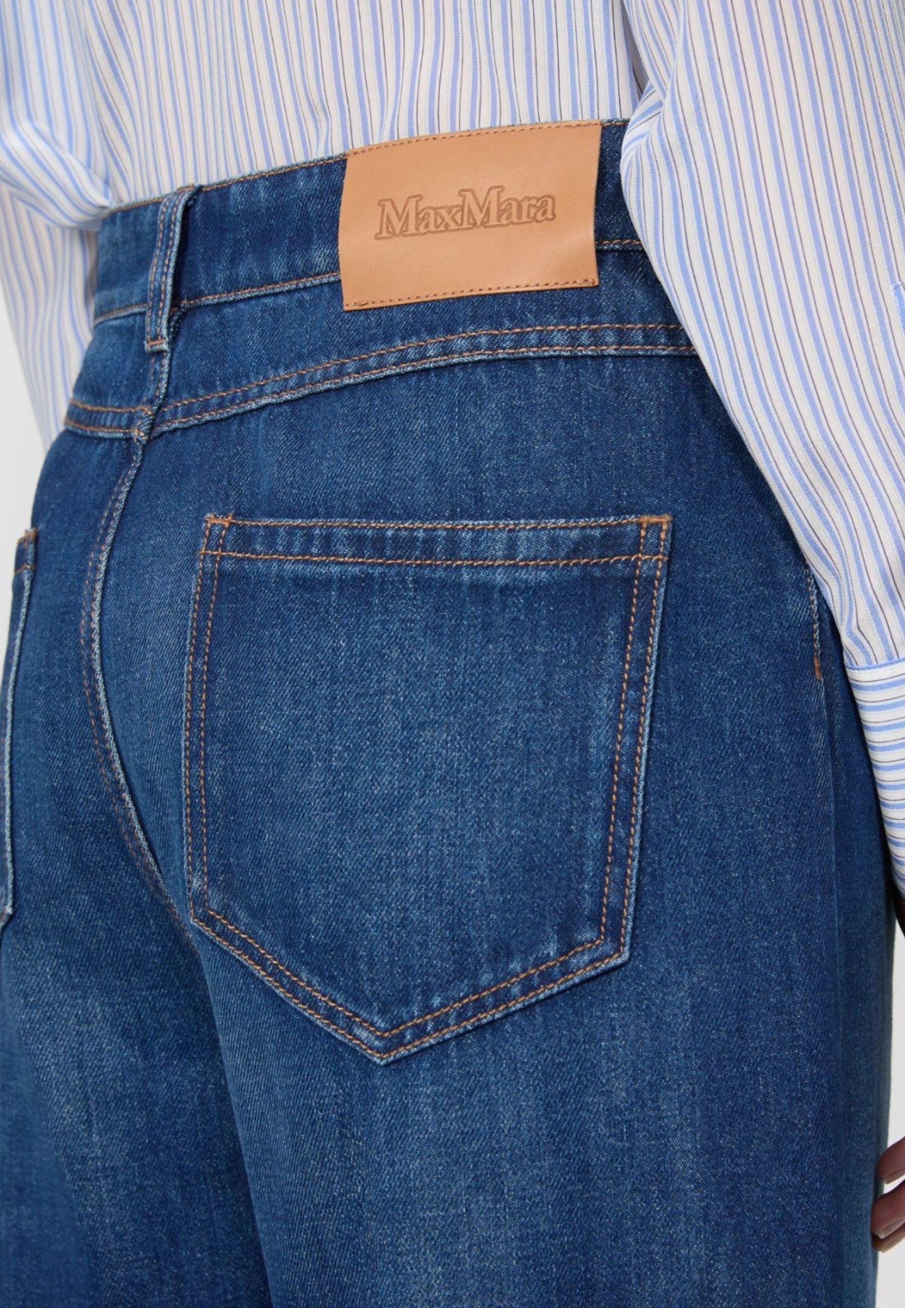 Max Mara - Jeans baggy in denim blu 