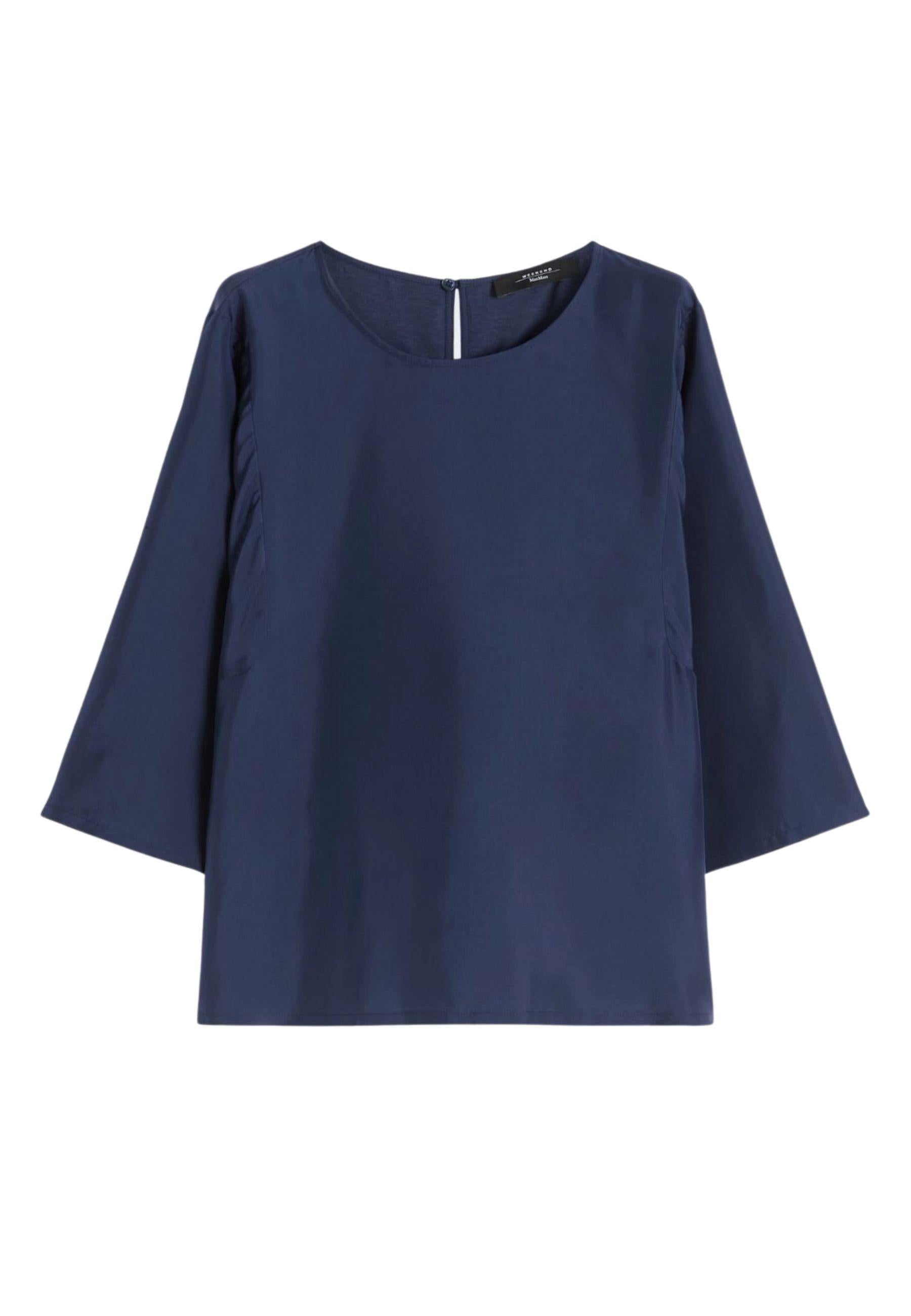 Weekend Max Mara - Blusa in habotai di seta e jersey 