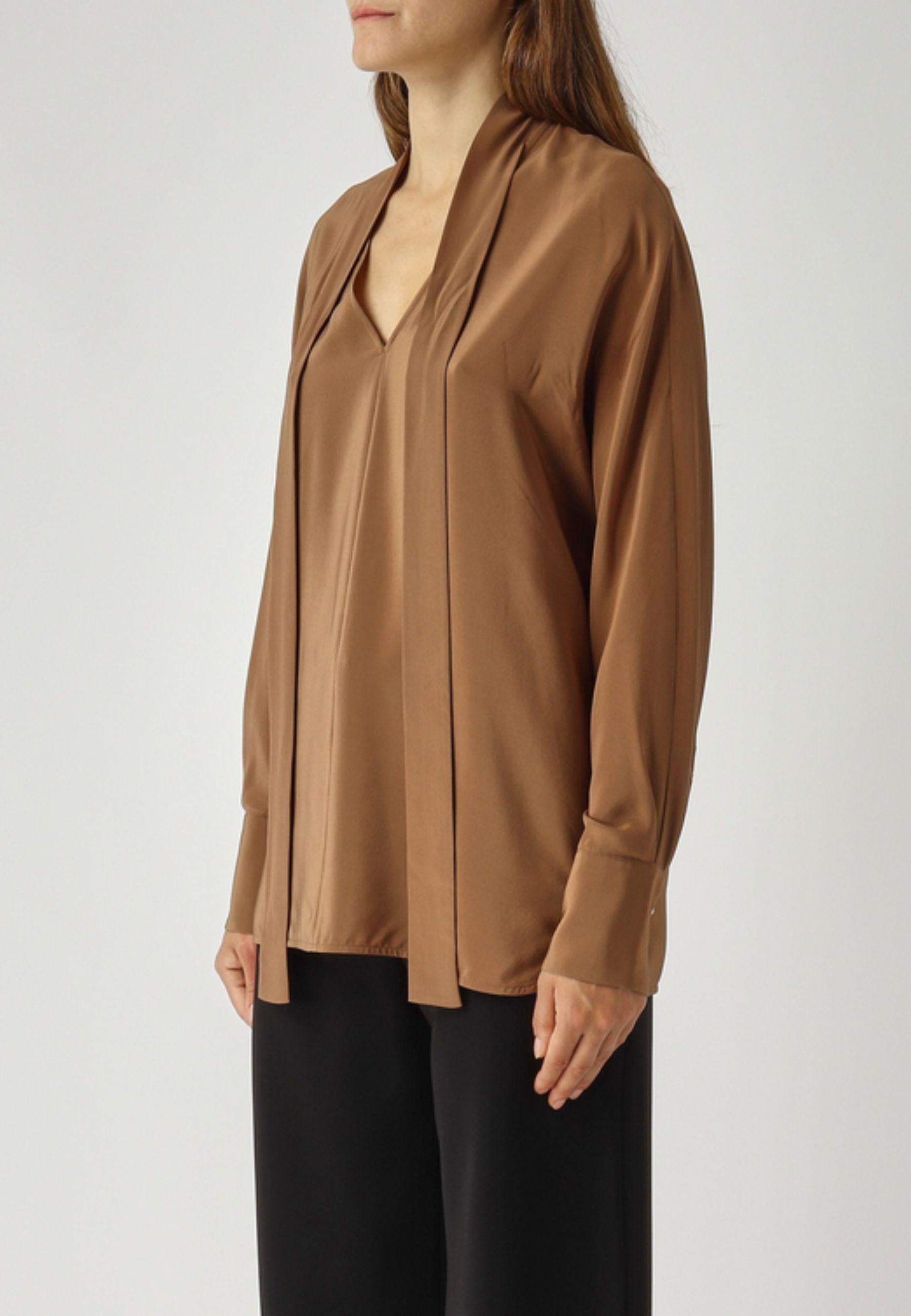 Max Mara Studio - Blusa in seta con fusciacca 