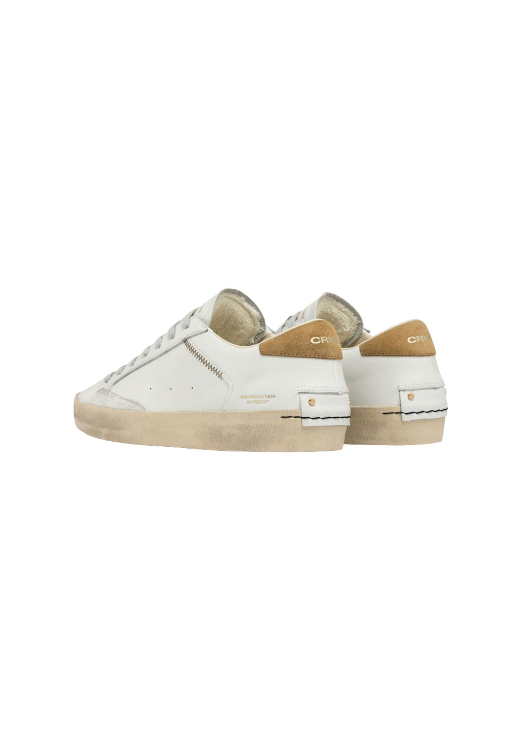 Distressed Desert Tan - Sneakers Uomo Made in Italy 