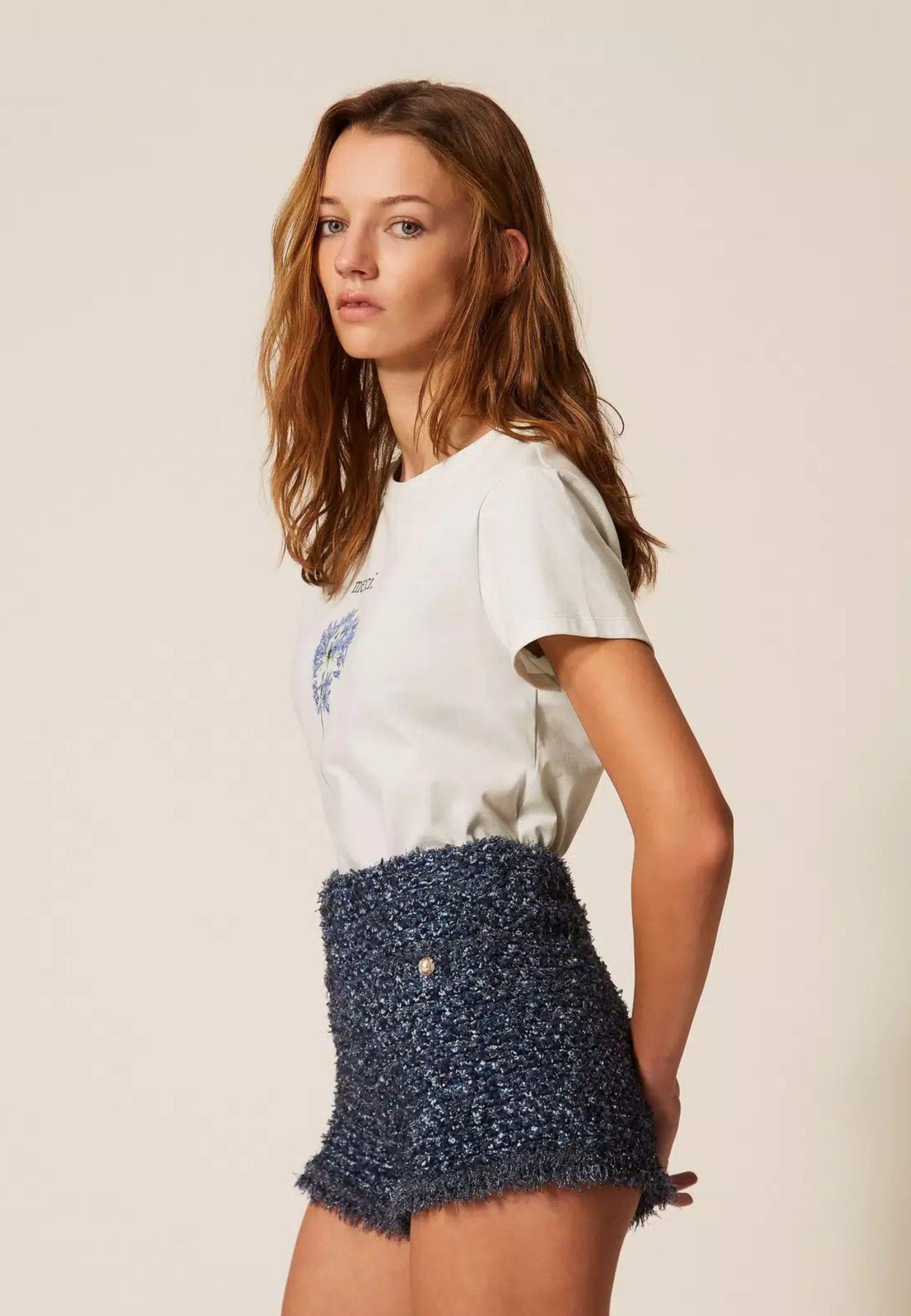 T-shirt regular con stampa Twinset 