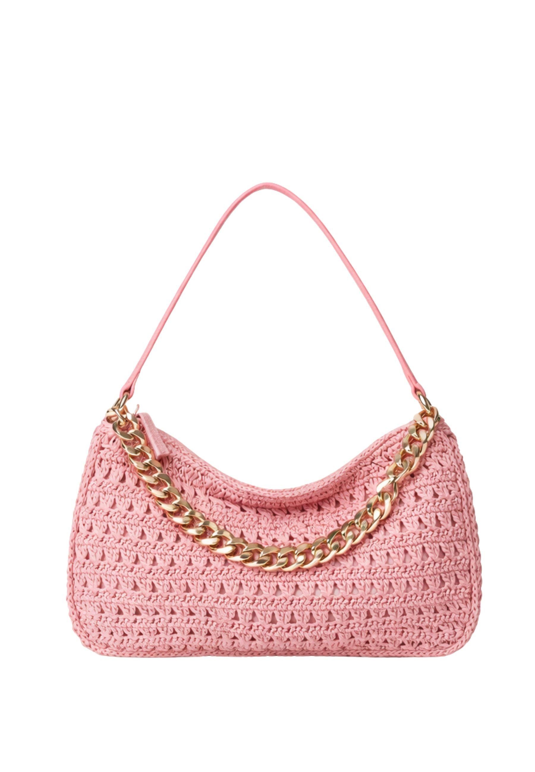 Borsa Hobo "Liliane" Grande in Rafia Crochet 