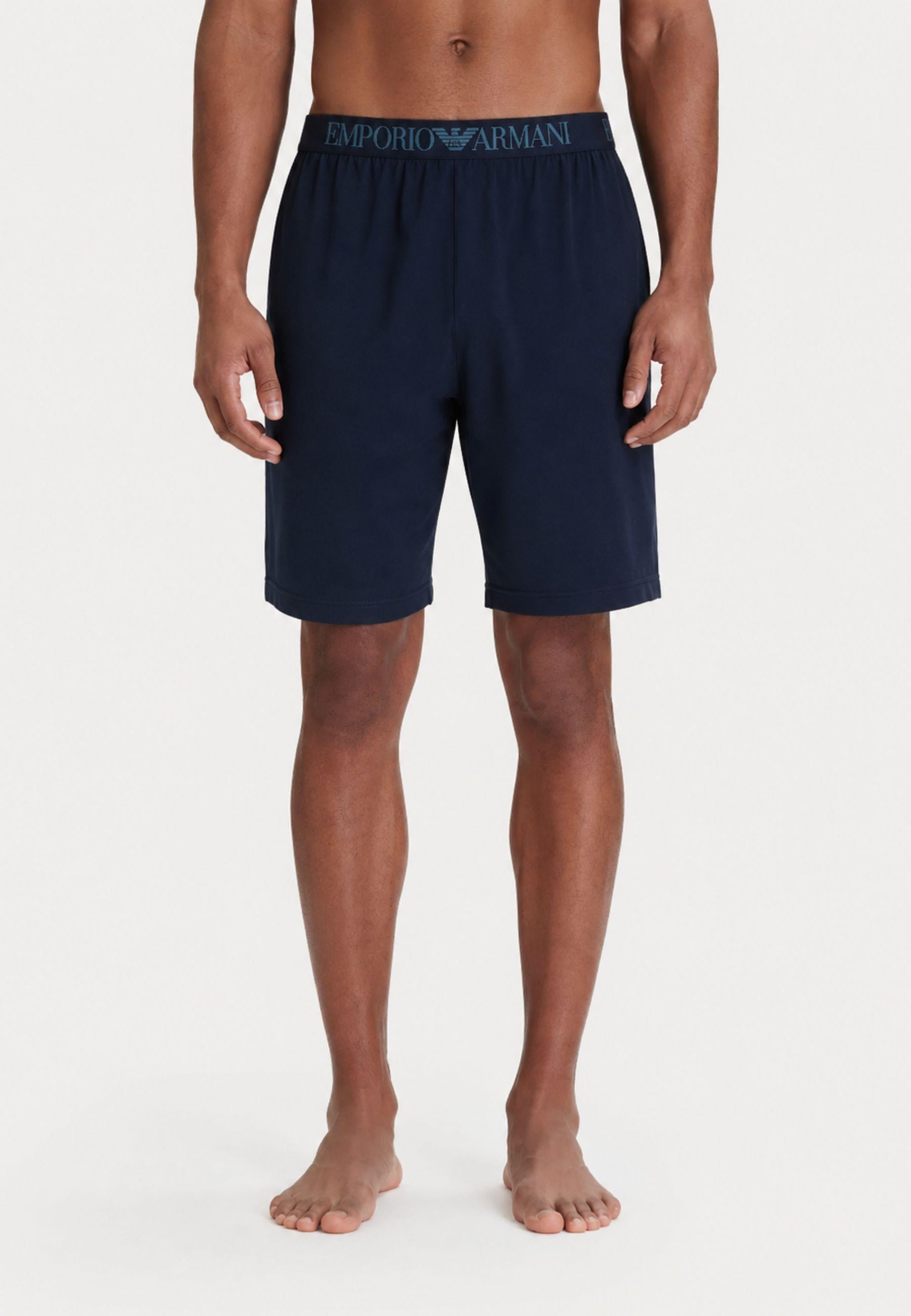 EMPORIO ARMANI - Pigiama con Bermuda in Jersey Endurance 