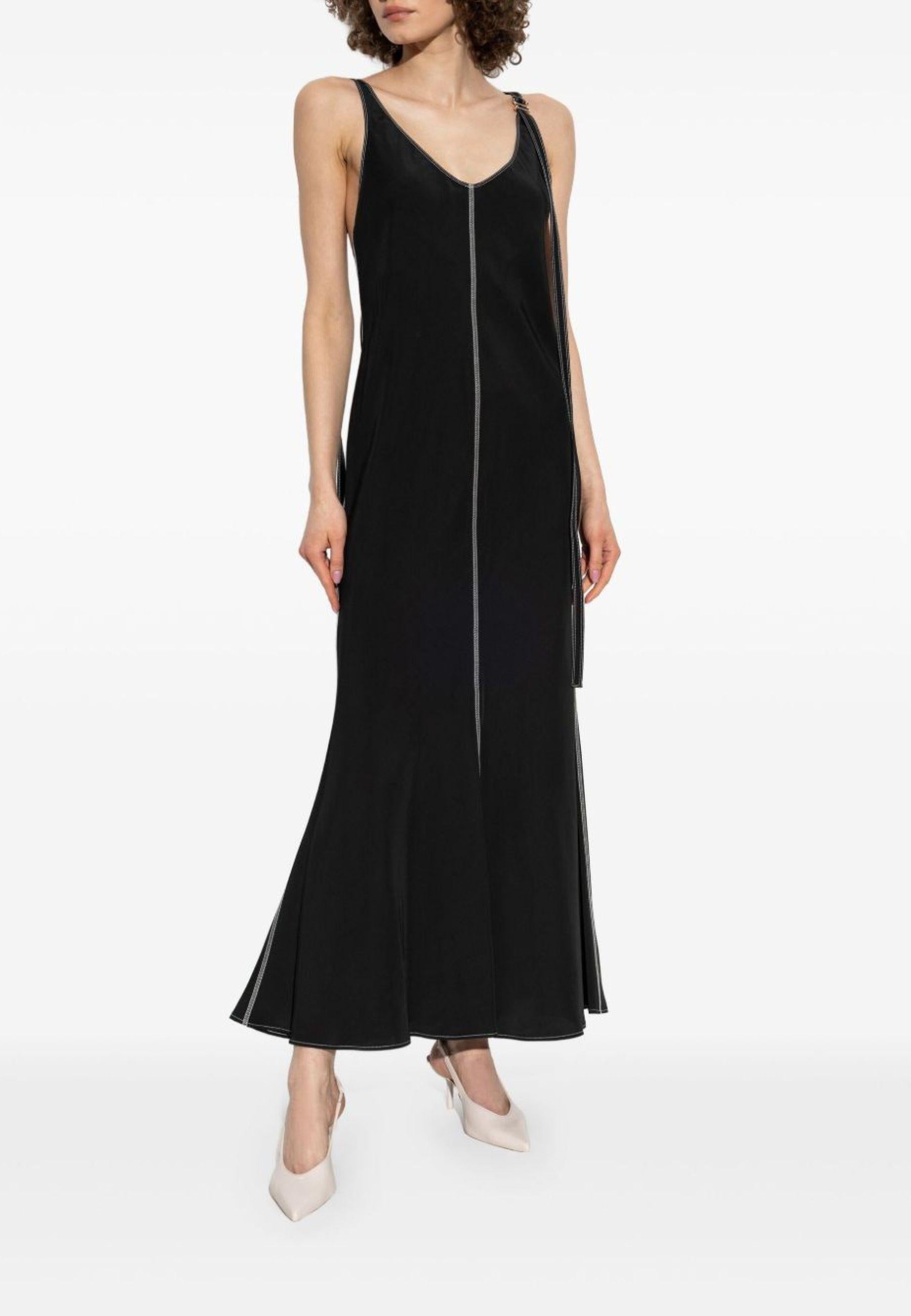 Sportmax - Abito Unione in viscosa nero 
