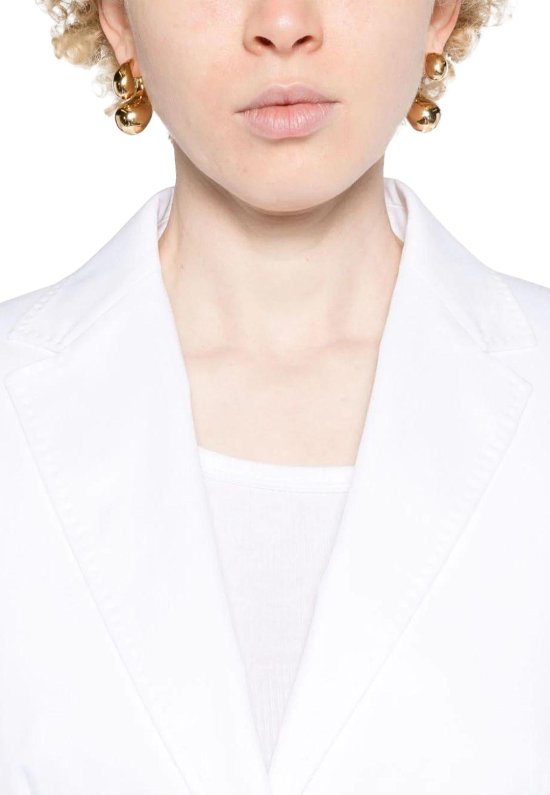 Giacca Sarnico in cotone stretch Bianco 