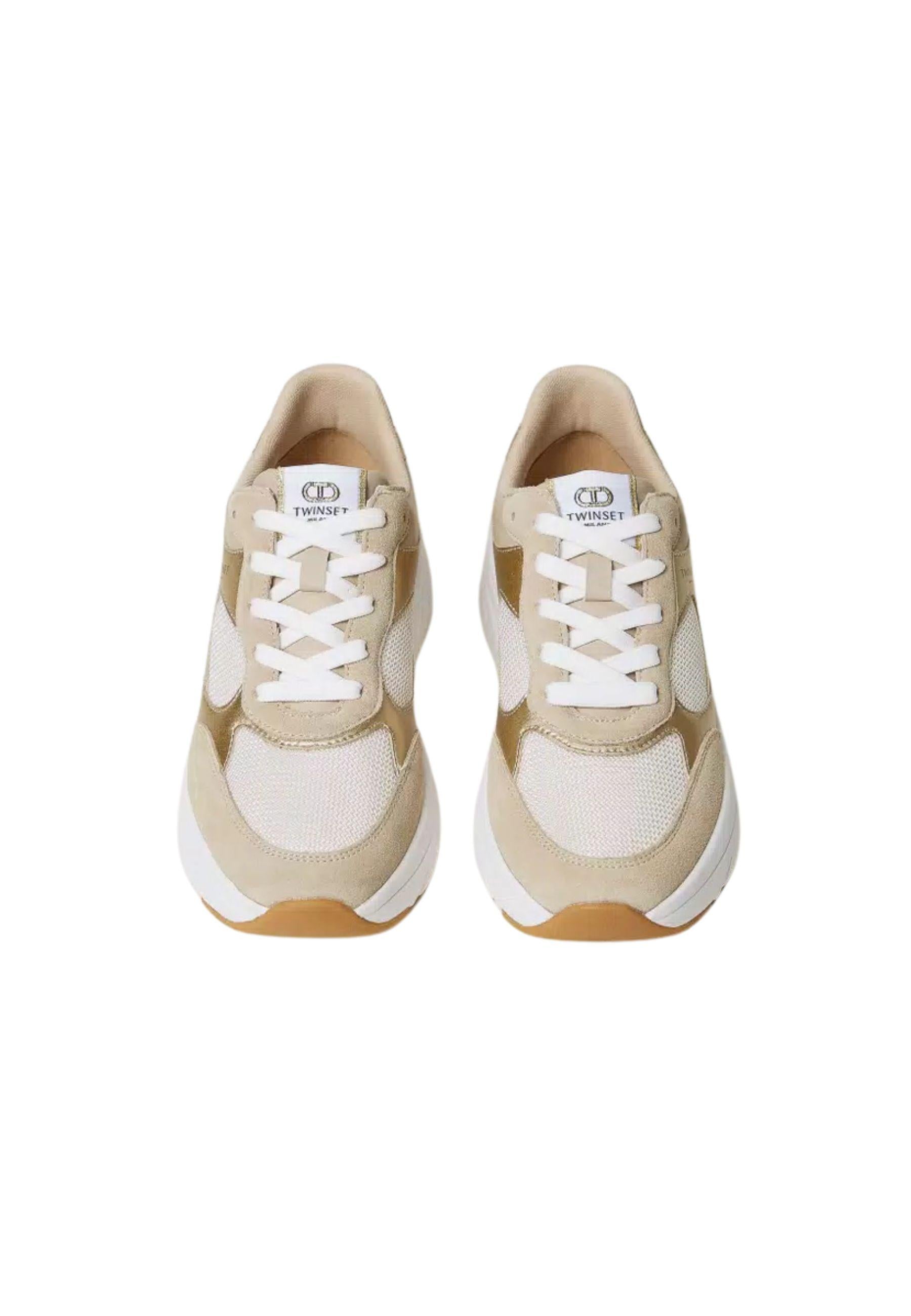 Sneakers running in pelle 