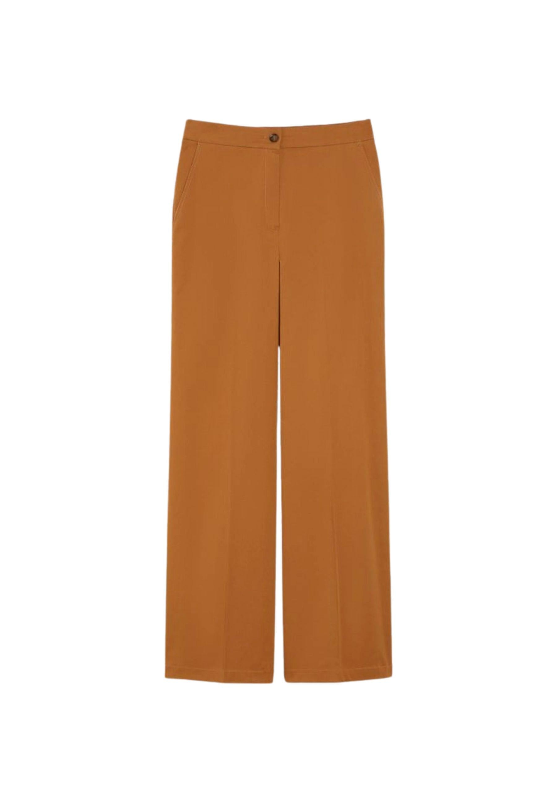 Pantaloni Wide Leg iBlues in Cotone Stretch 