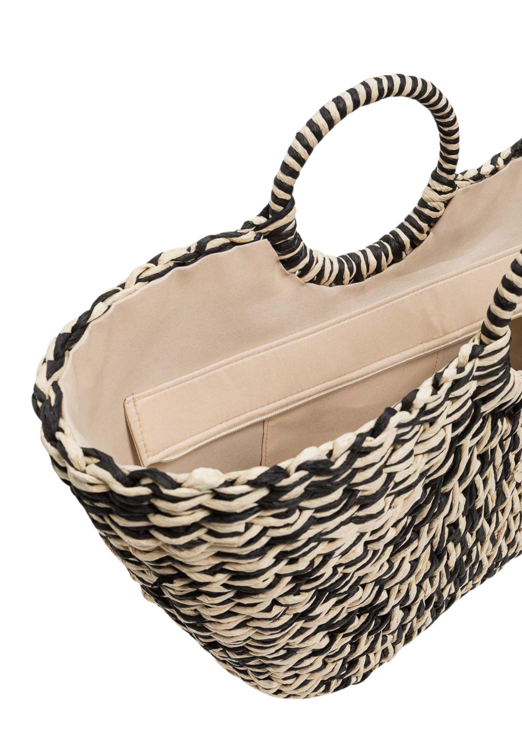 Borsa a mano Twinset - intreccio bicolore 