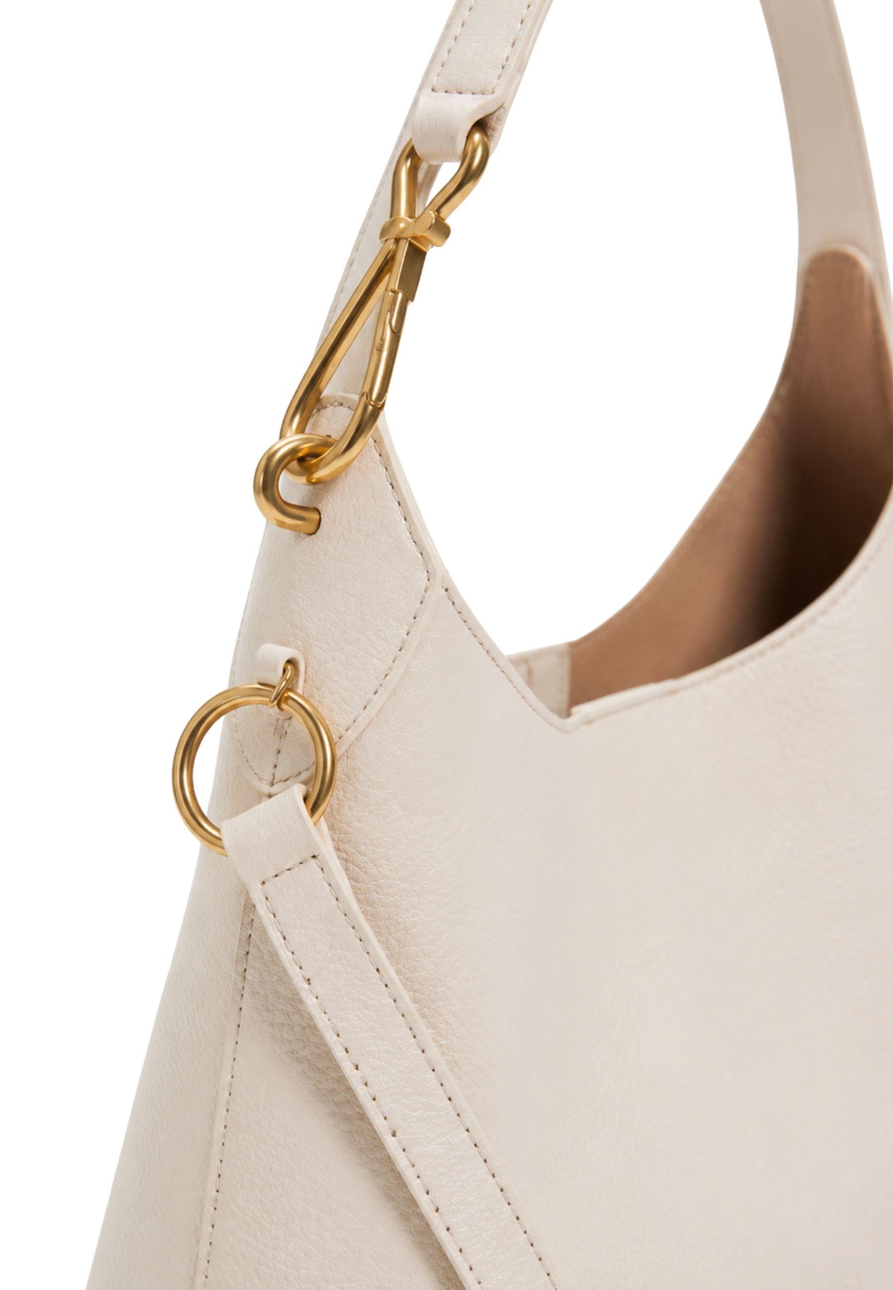 Borsa a Mano Piccola in Vera Pelle con Tracolla Removibile 