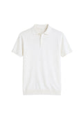 Polo-Shirt aus Baumwoll-Crêpe – Made in Italy