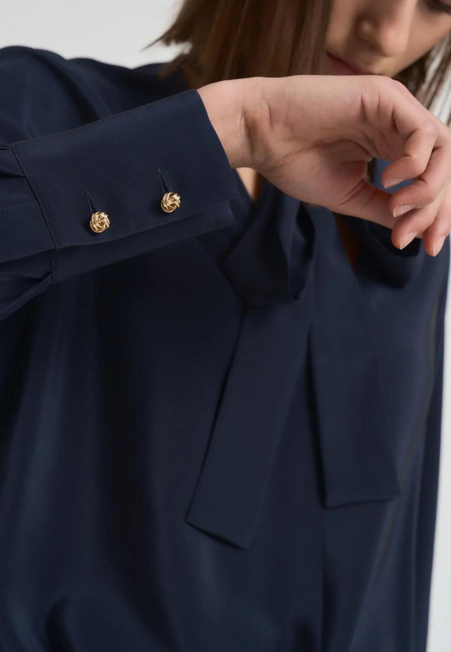 Max Mara Studio - Blusa in seta con fusciacca 