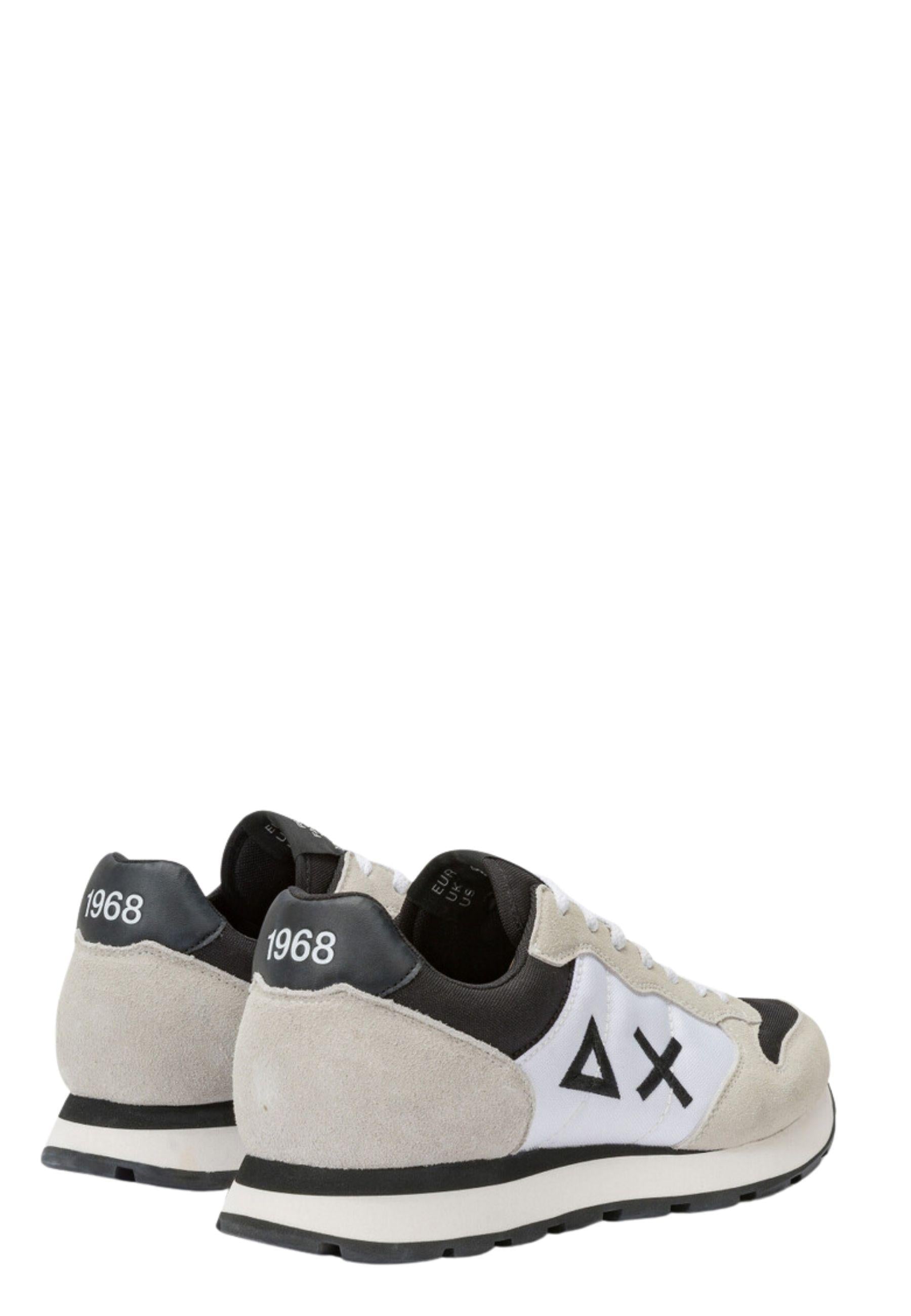 Sneaker Tom Color in nylon e suede Bianco 