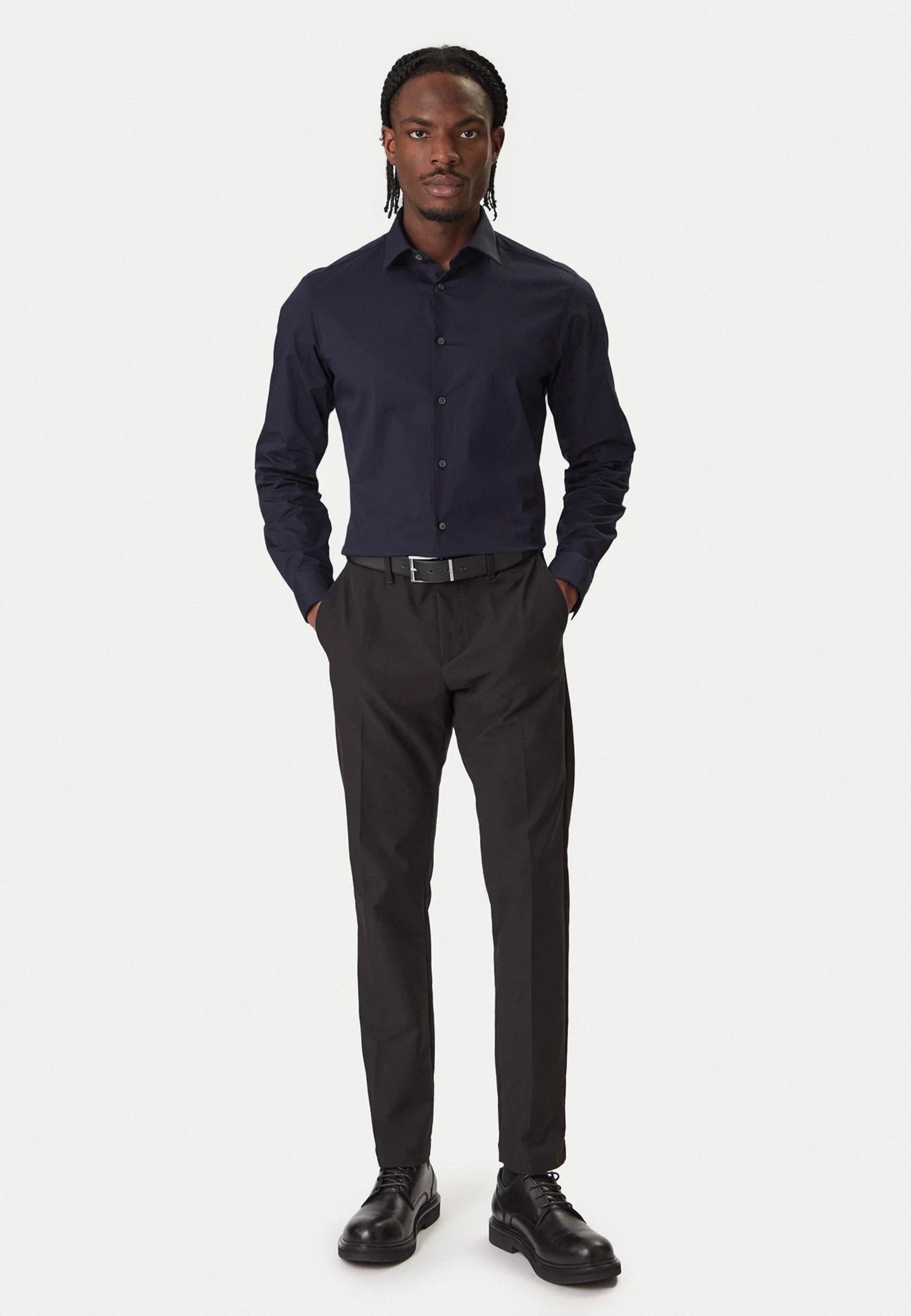 Camicia uomo Calvin Klein Essential in raffinato blu notte 