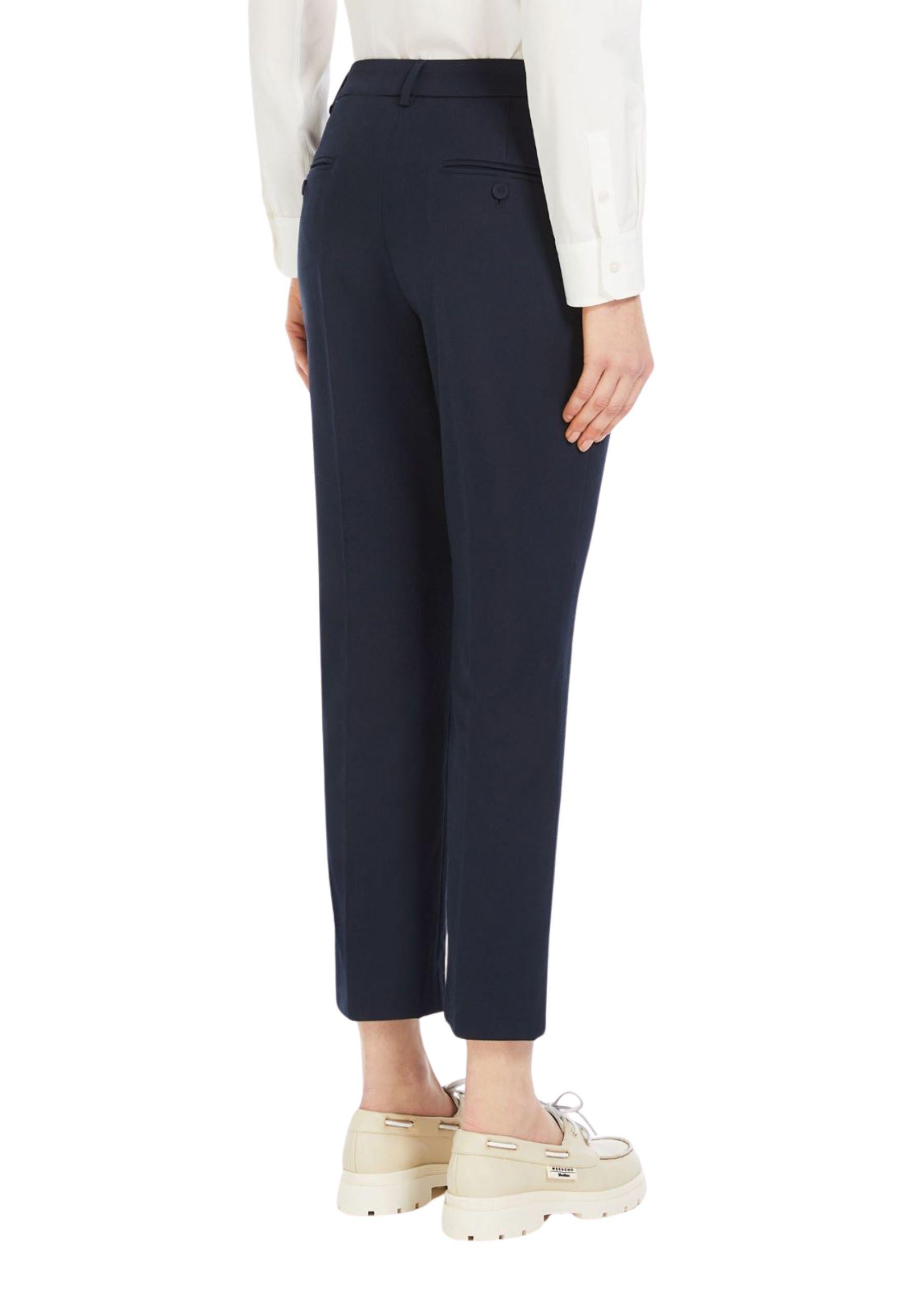 Pantalone a sigaretta in cotone stretch 