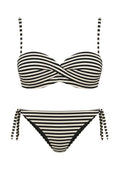 Bikini fascia con tanga reversibile a laccetti