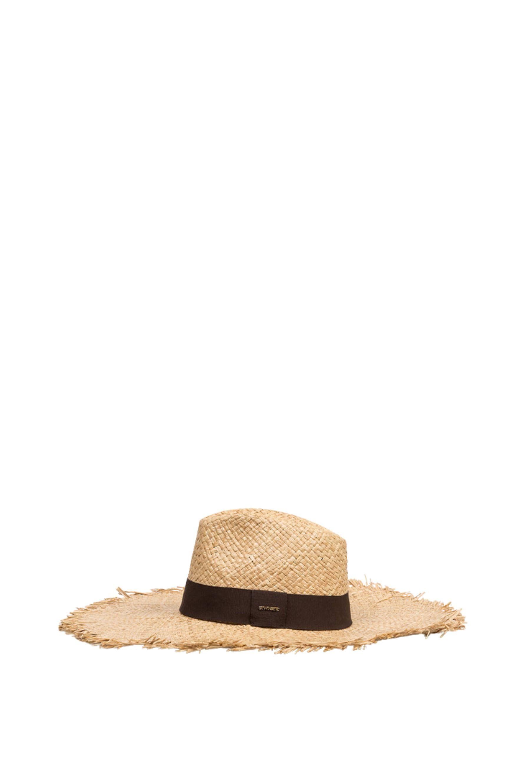 Cappello in paglia a tesa larga 