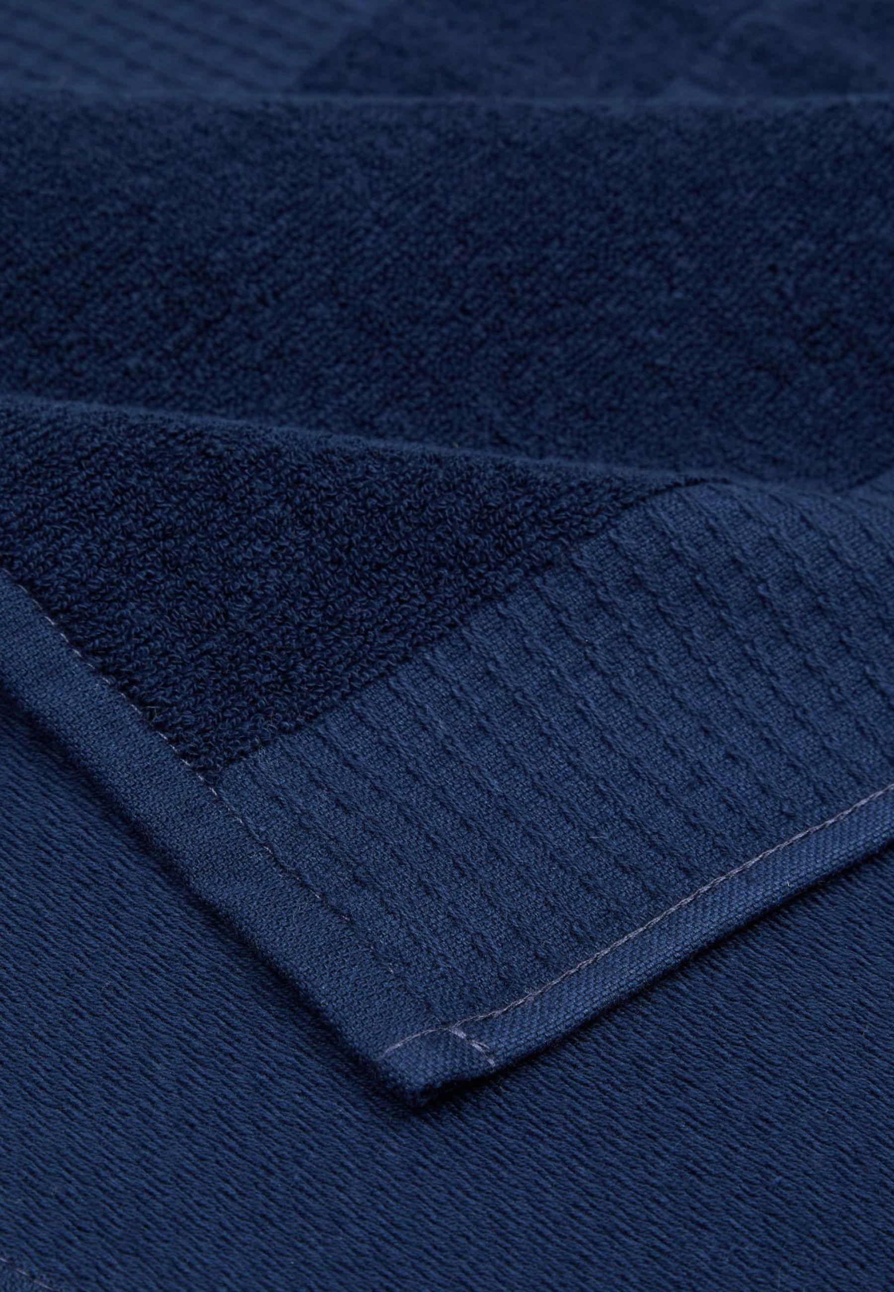 EMPORIO ARMANI - Telo Mare Trama Waffle con Logo Jacquard 