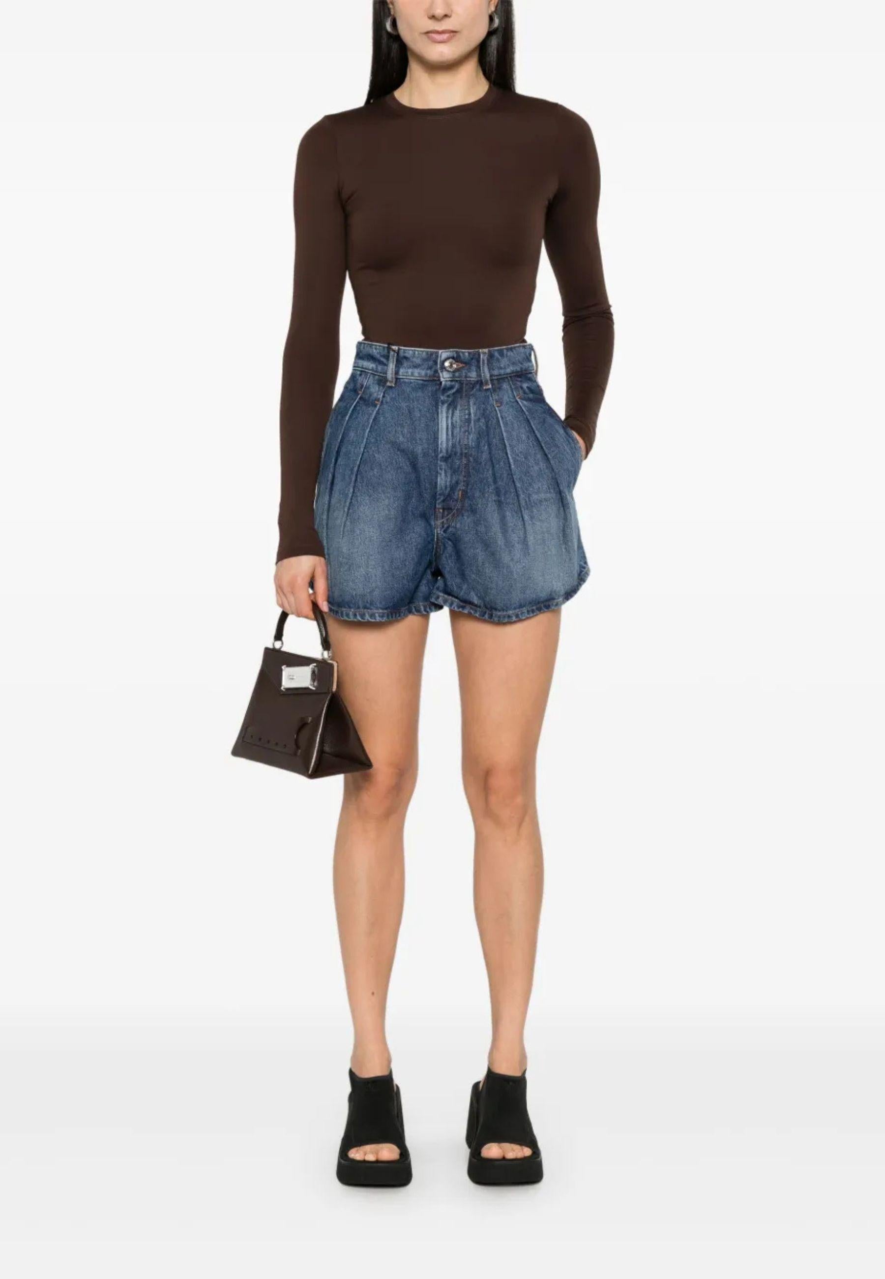 Sportmax - Shorts Ghirba in denim indaco 