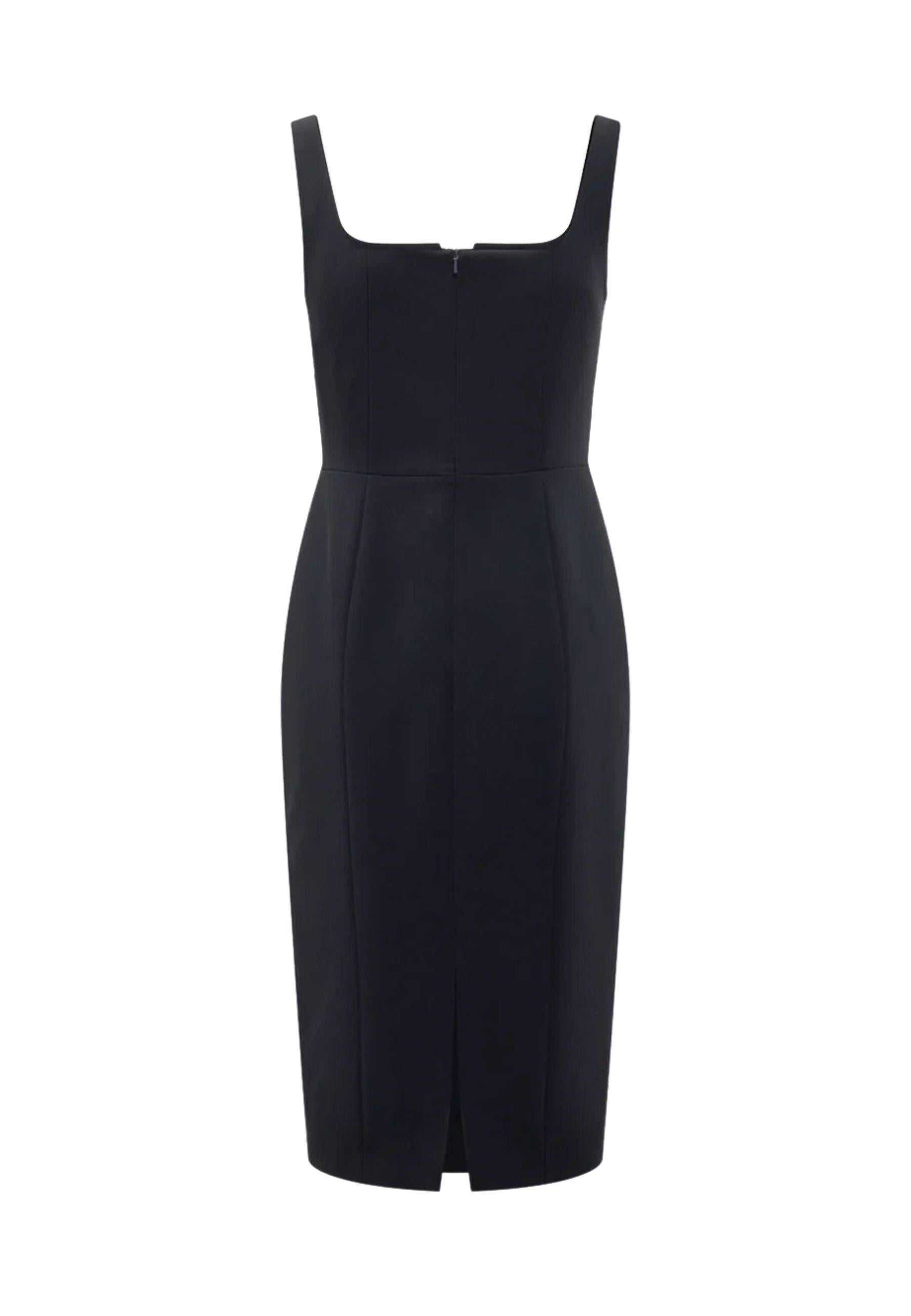 Abito midi donna dalla linea essenziale ed elegante 