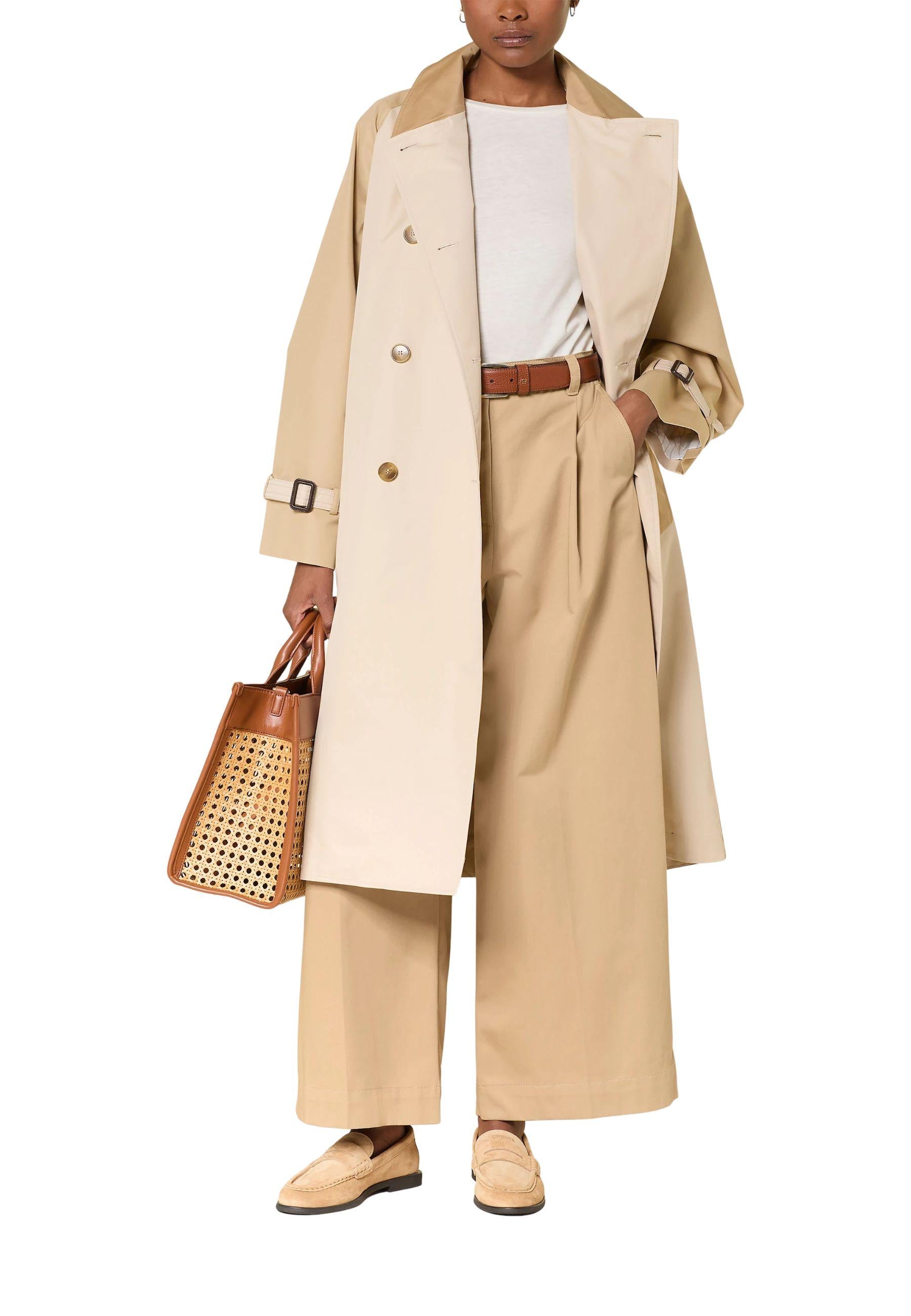 Weekend Max Mara - Pantalone Nebbie a gamba ampia in gabardina di cotone 