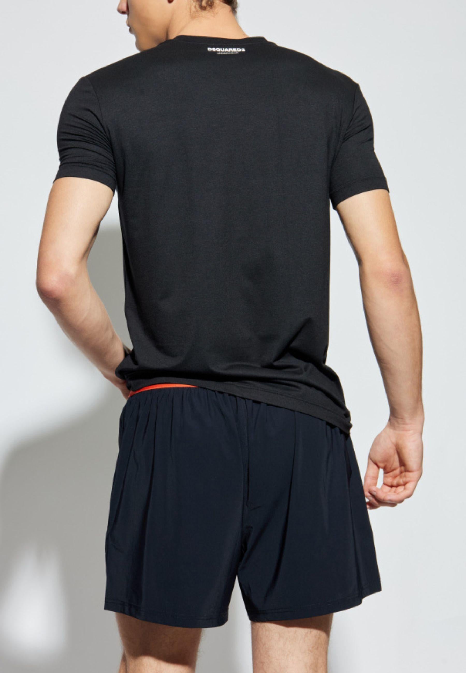 T-shirt Nera Uomo Lingerie Collection 