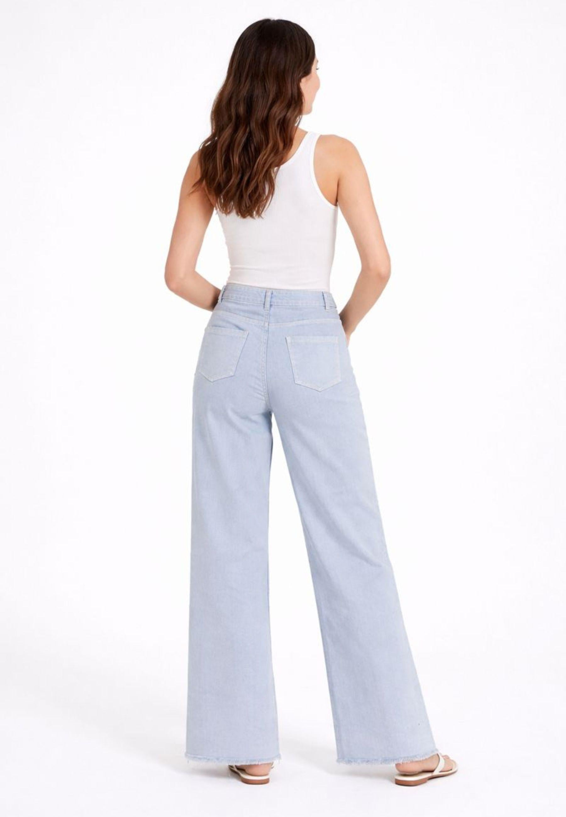 Pantaloni donna in cotone stretch 