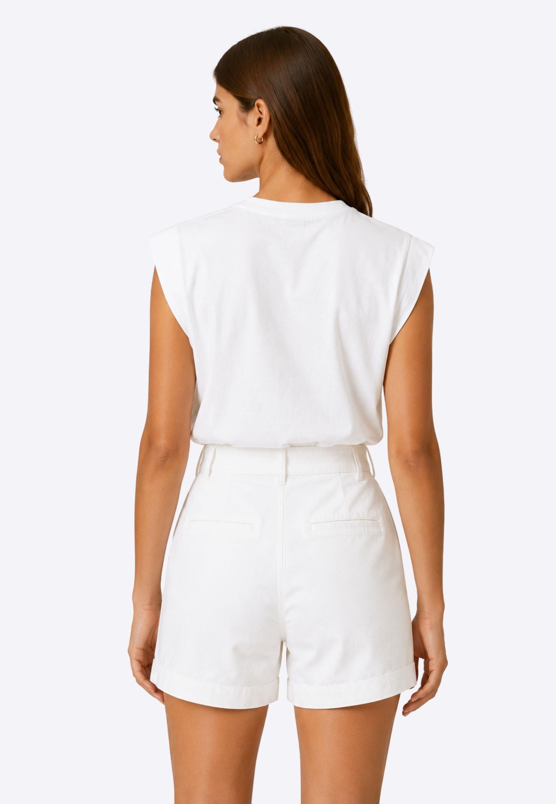 T-shirt con Logo Ricamato e Tasca Decorativa 