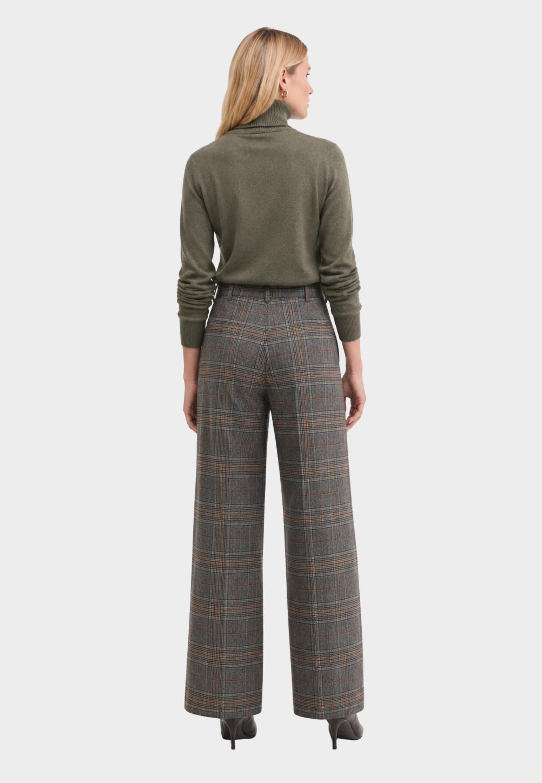 Pantaloni Palazzo Check Pinko 