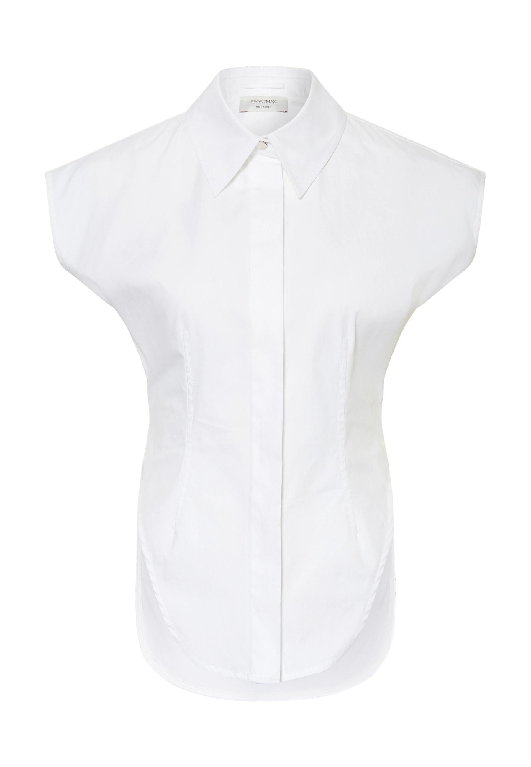 Sportmax - Blusa in popeline di cotone 