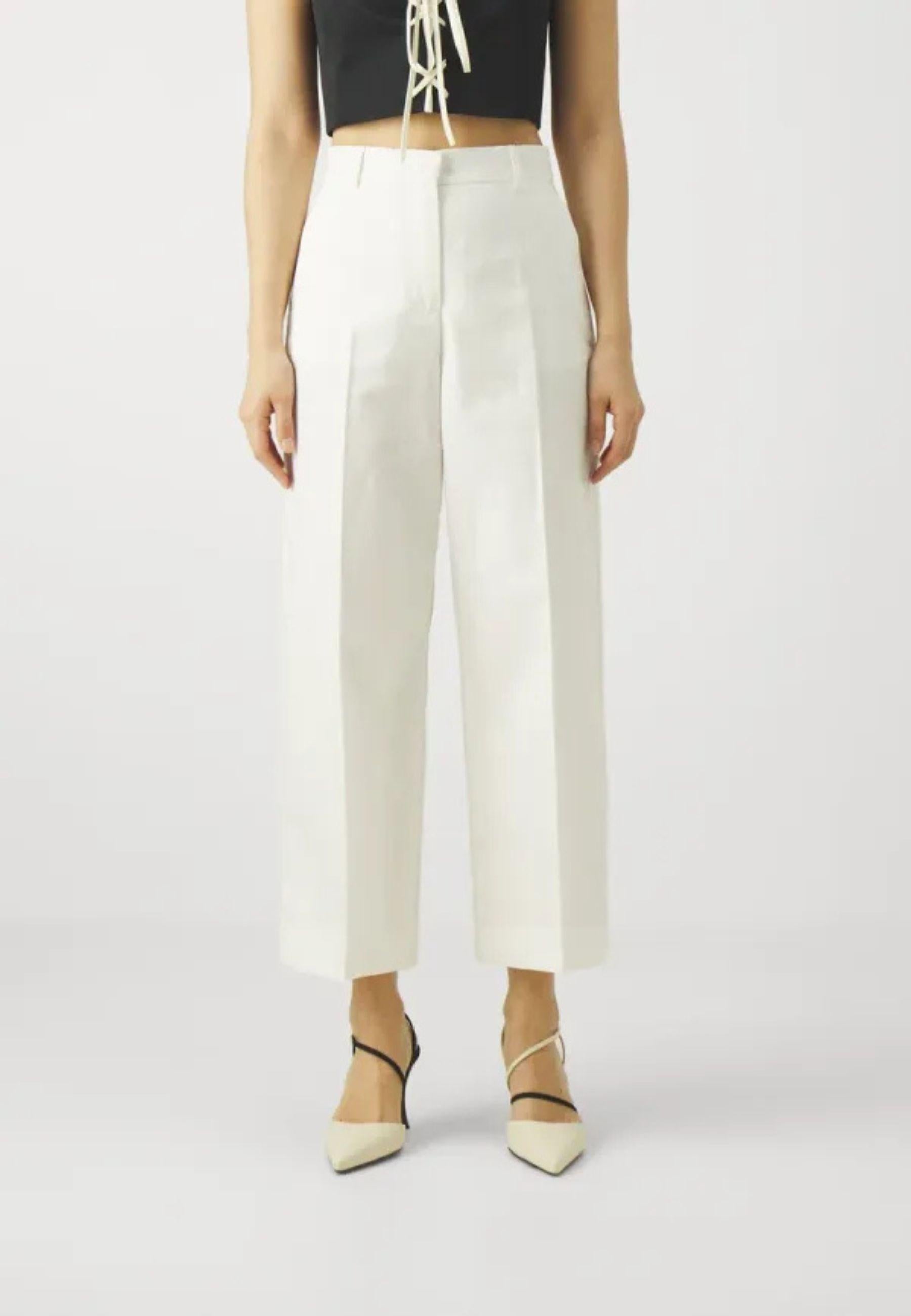 Pantalone Zircone in cotone e lino 
