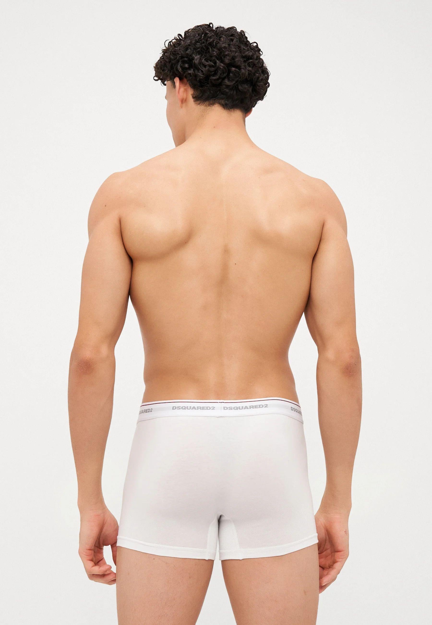 Set 3 Boxer Uomo Bianco, Grigio e Nero 