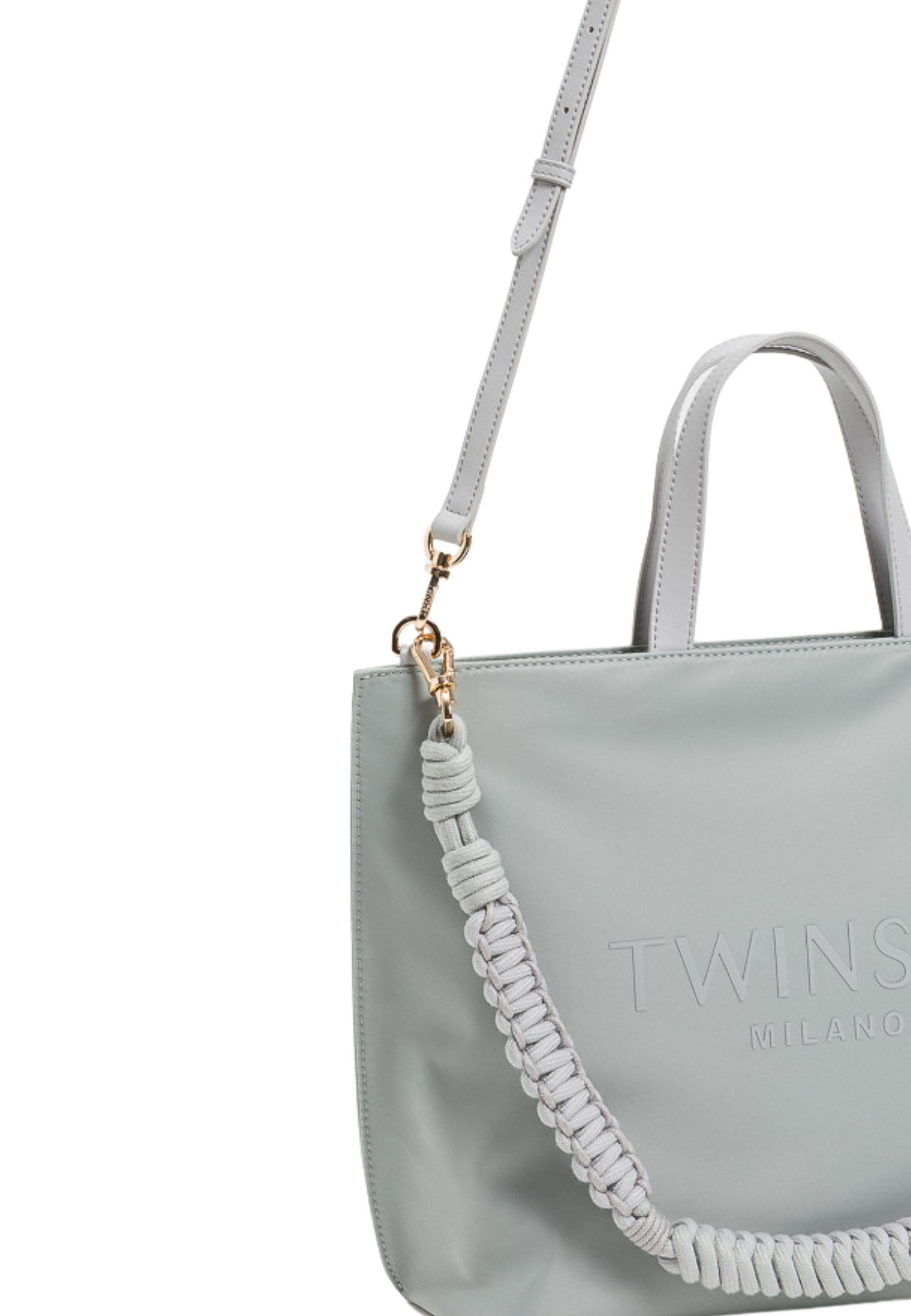 Borsa shopper con logo Twinset 