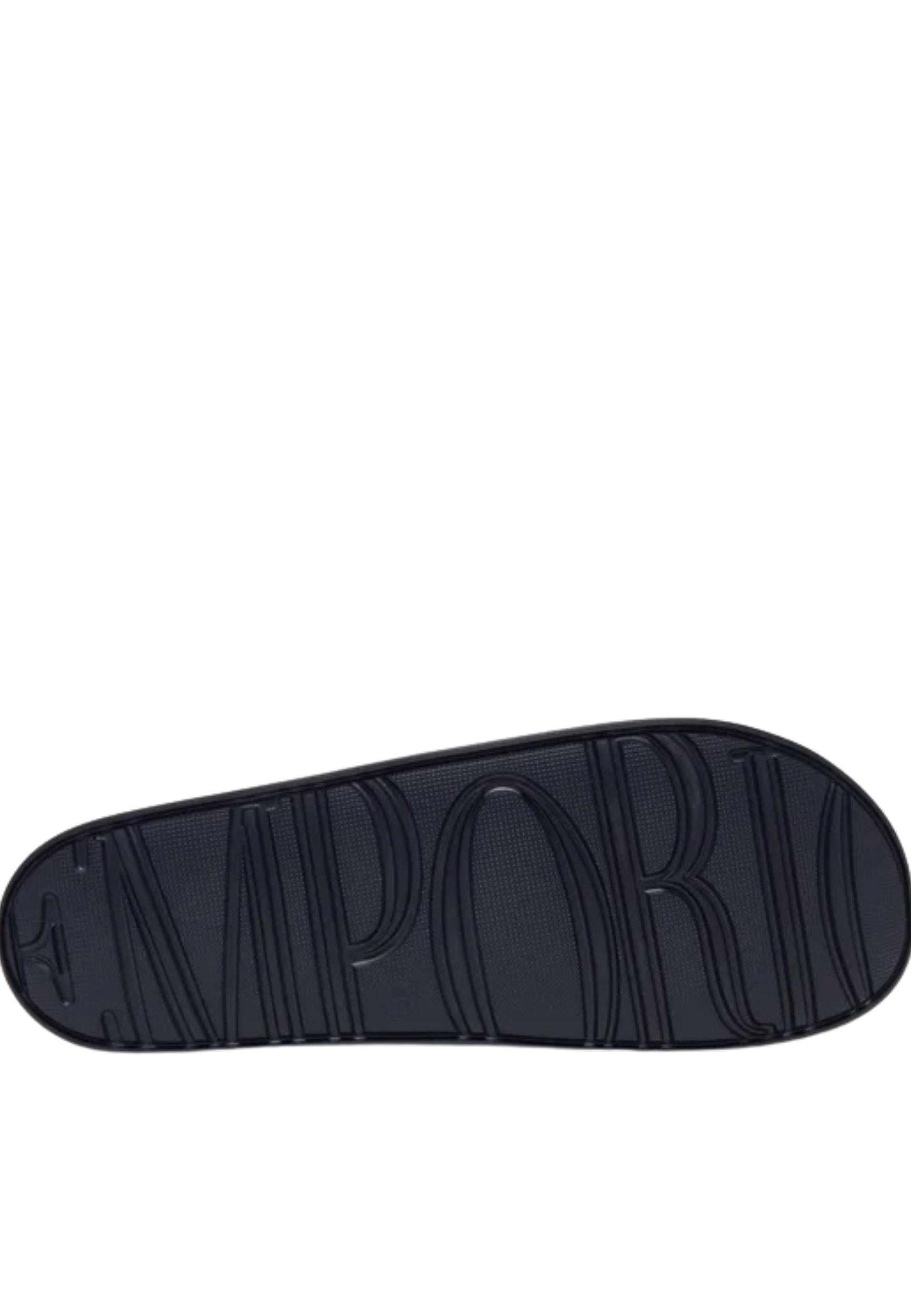 Emporio Armani - Ciabatte slide logo a contrasto 