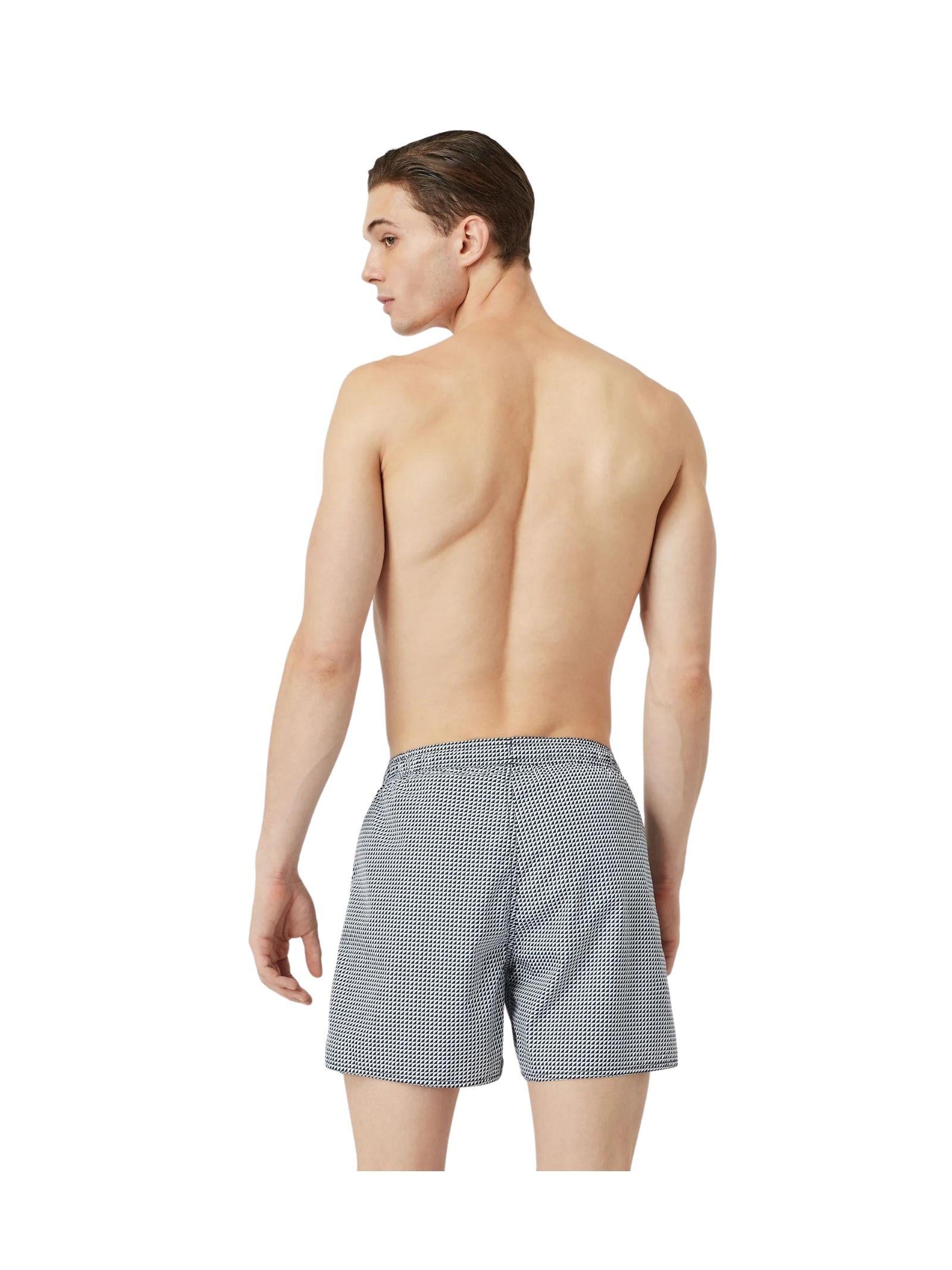 Costume boxer con micro pattern 
