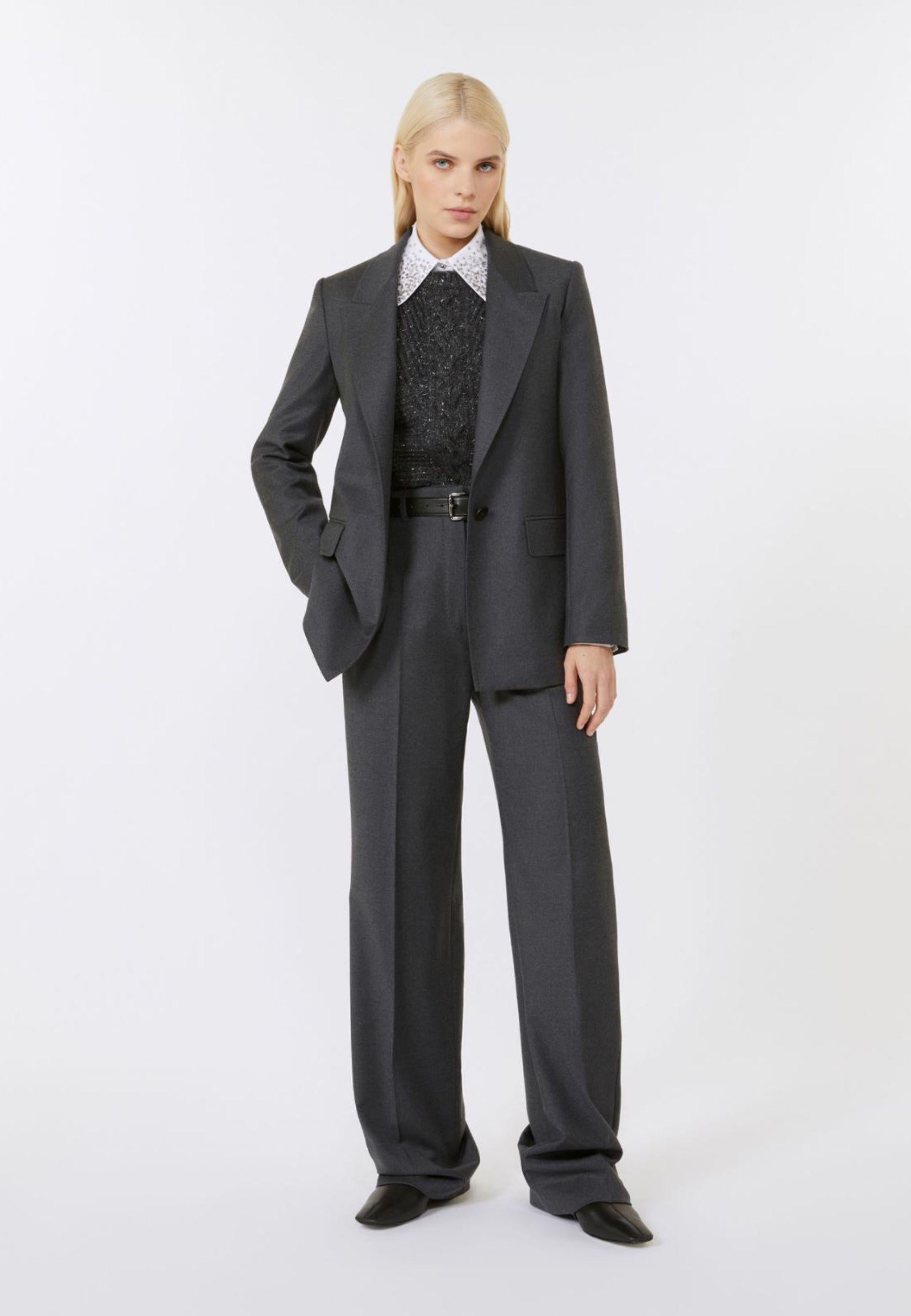 Blazer regular fit in flanella 