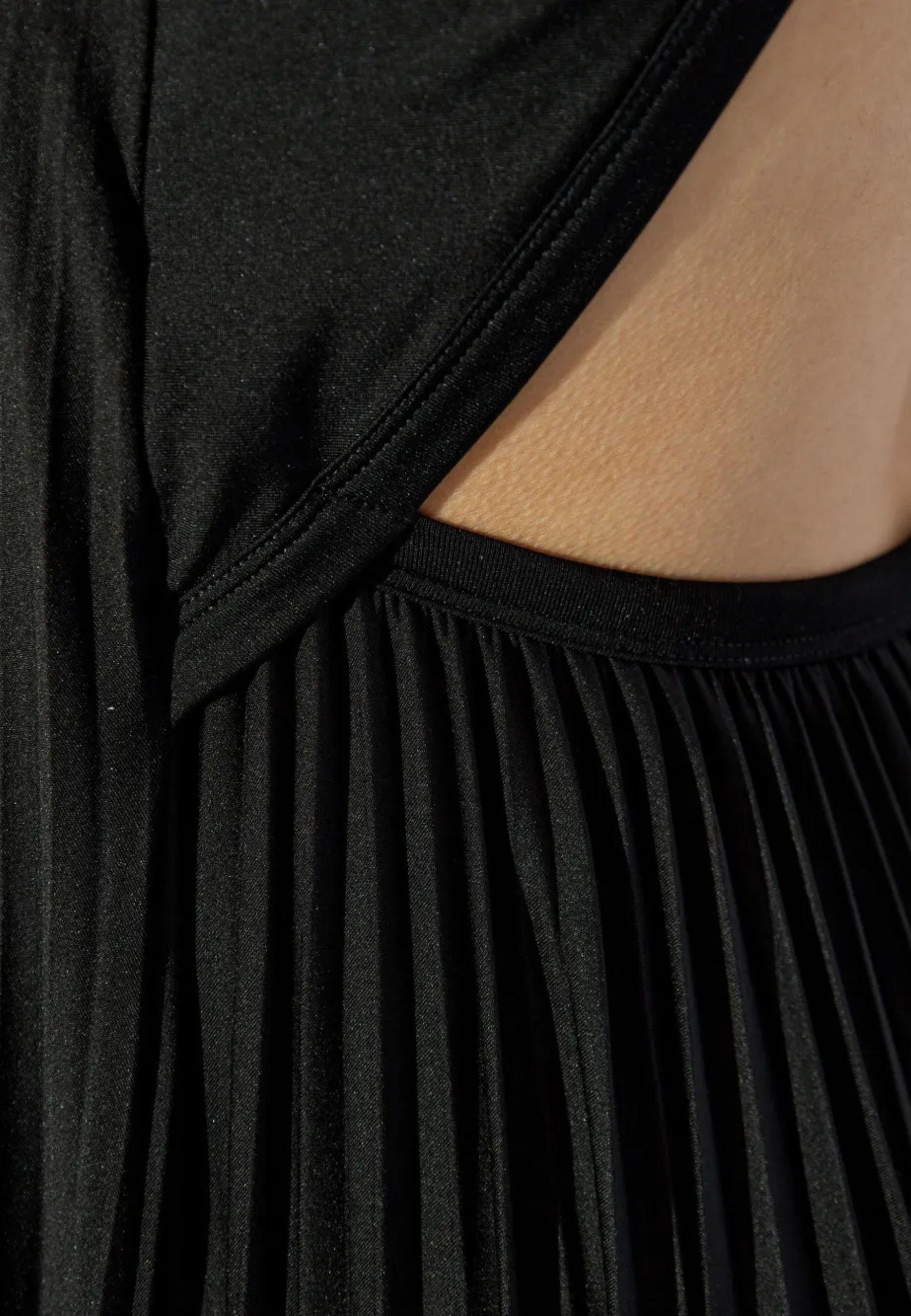 Sportmax - Abito lungo Verdier in jersey plissé 