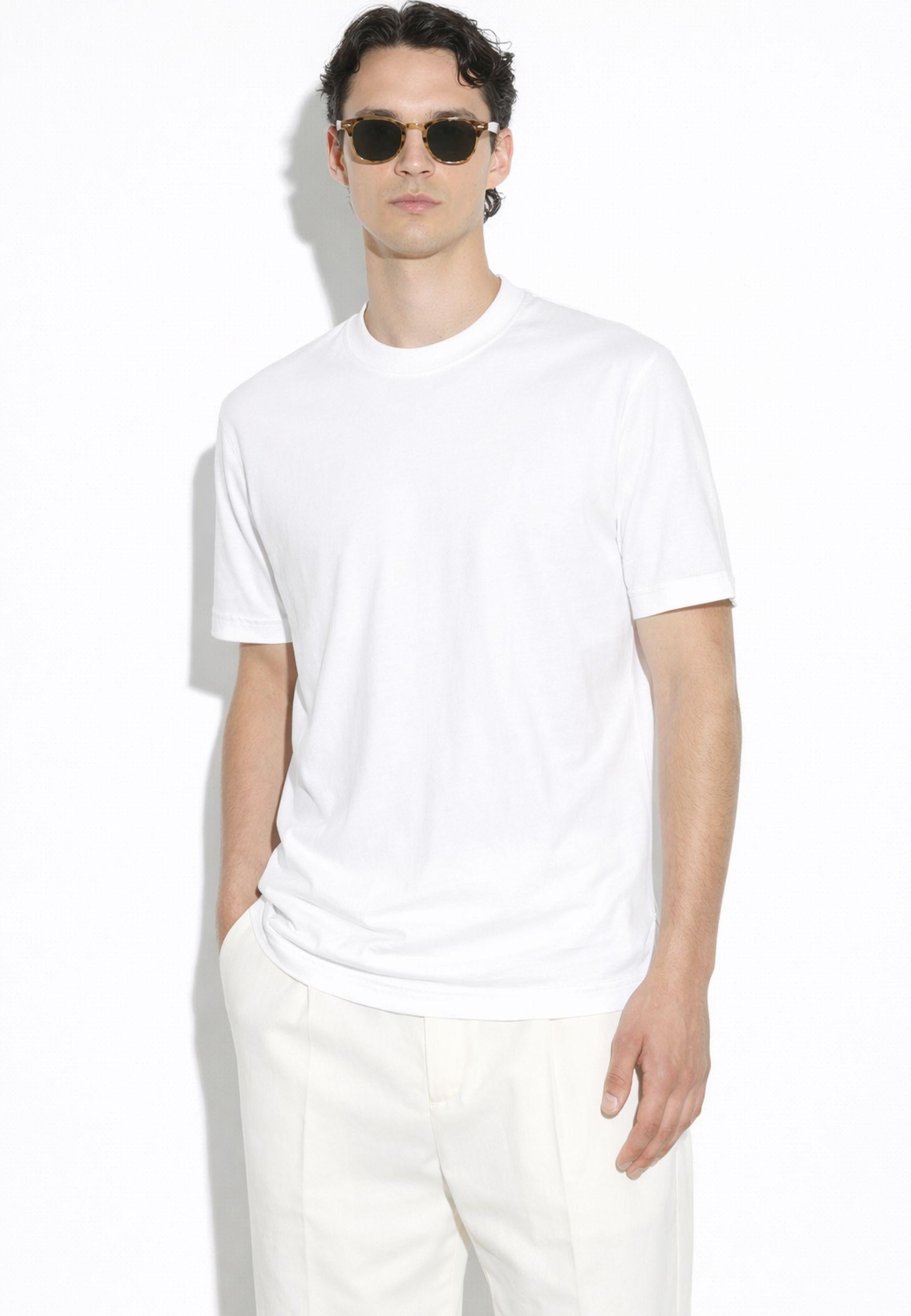 Paolo Pecora - T-shirt girocollo in cotone 