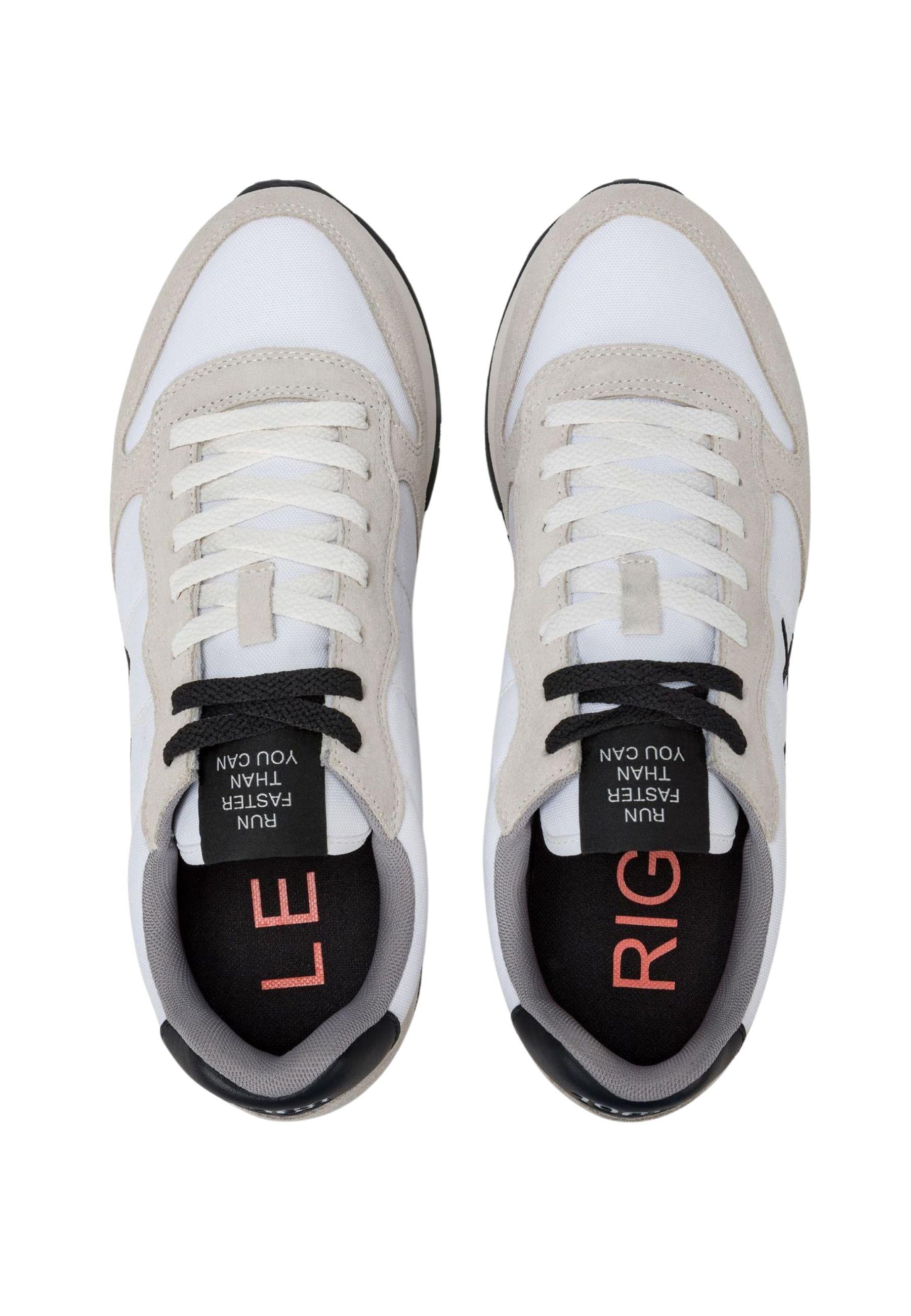 Sneaker Tom in nylon e suede bianco 