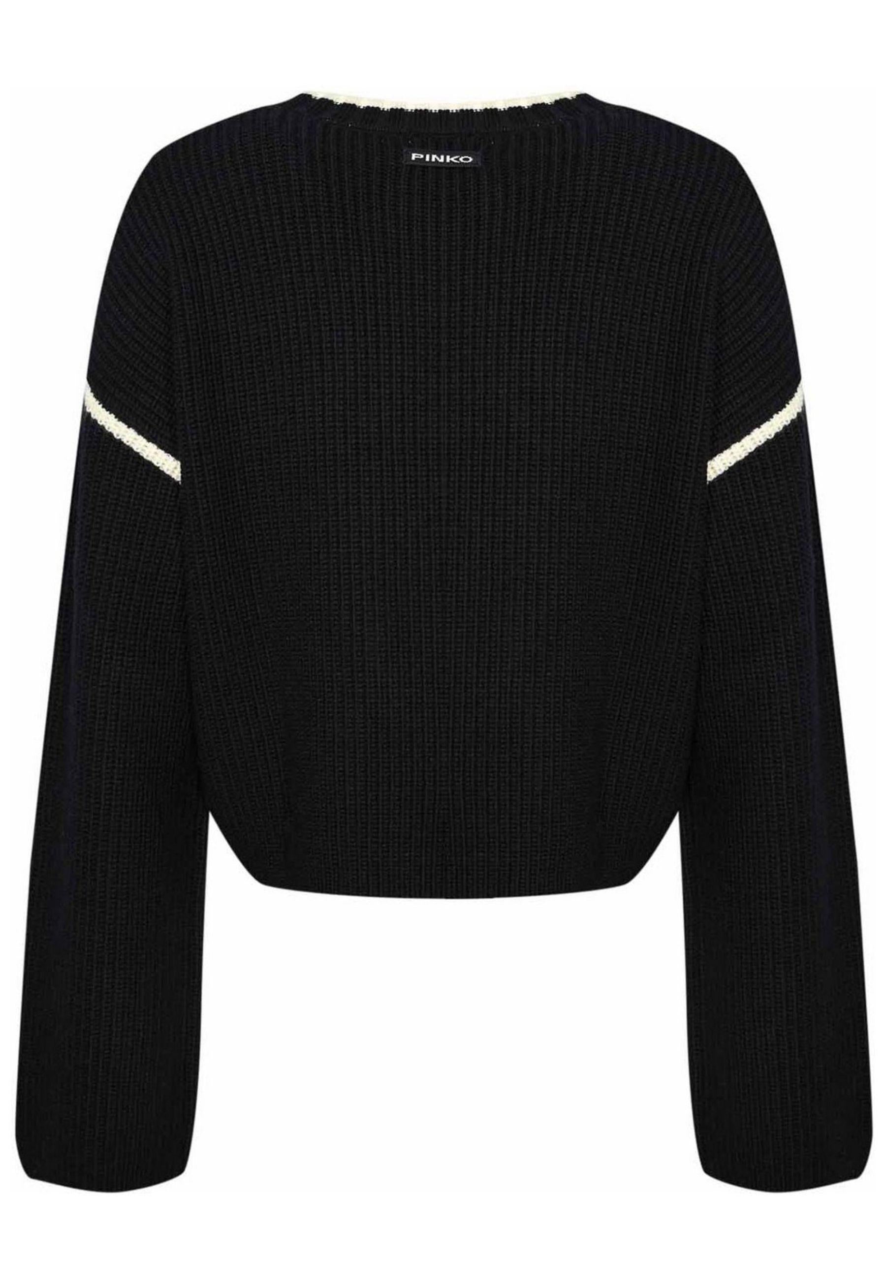 Maglione Pinko in Lana con Logo Ricamato 
